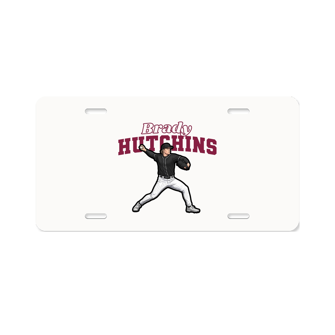 License Plate — Name Arch in Classic