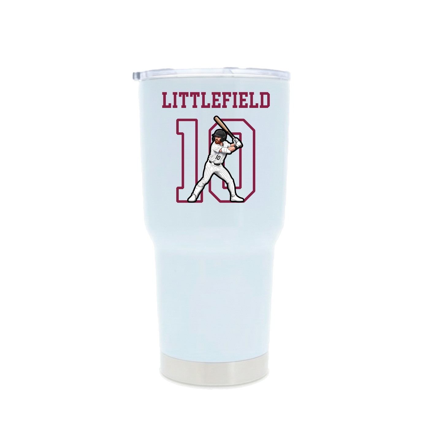 30oz Stainless Steel Tumbler — Shirsey in White