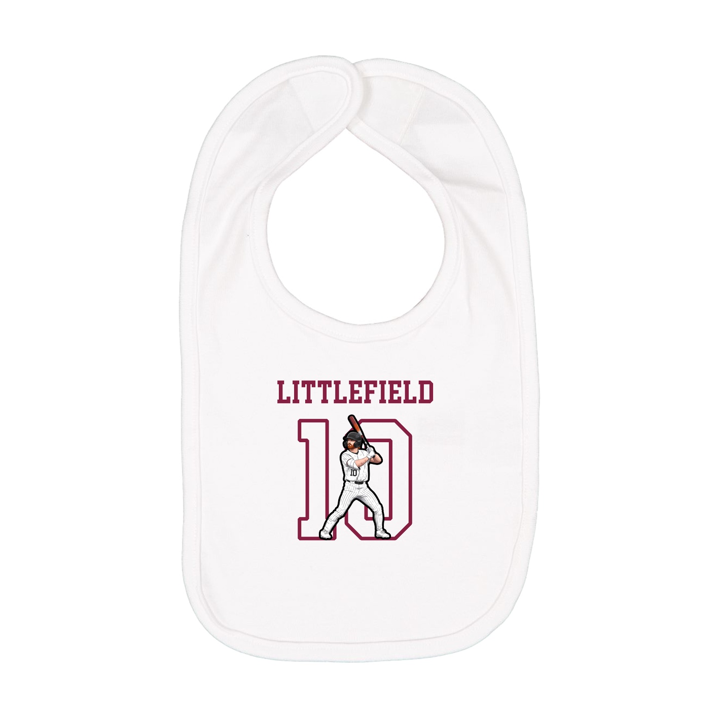 Infant Bib — Shirsey in White