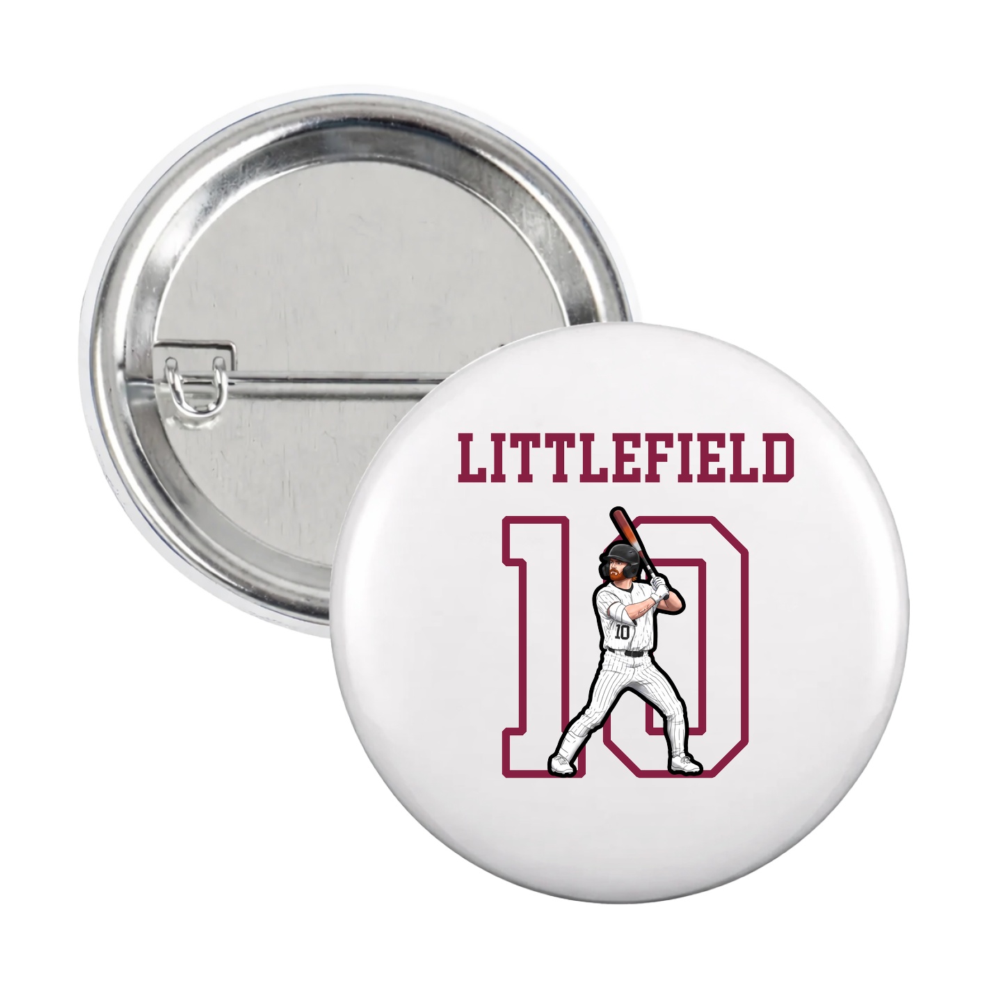 Game Day Button — Shirsey in White