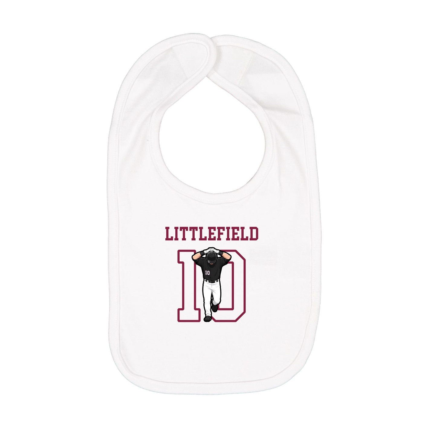 Infant Bib — Shirsey in White