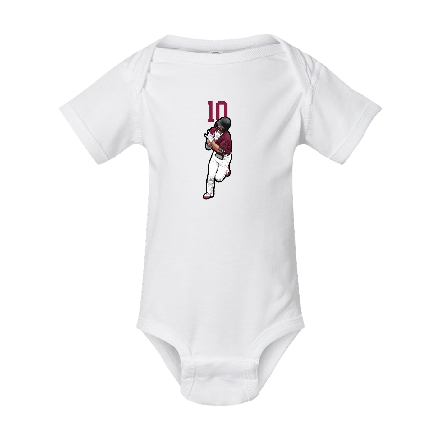 Baby Onesie — Number Top in White