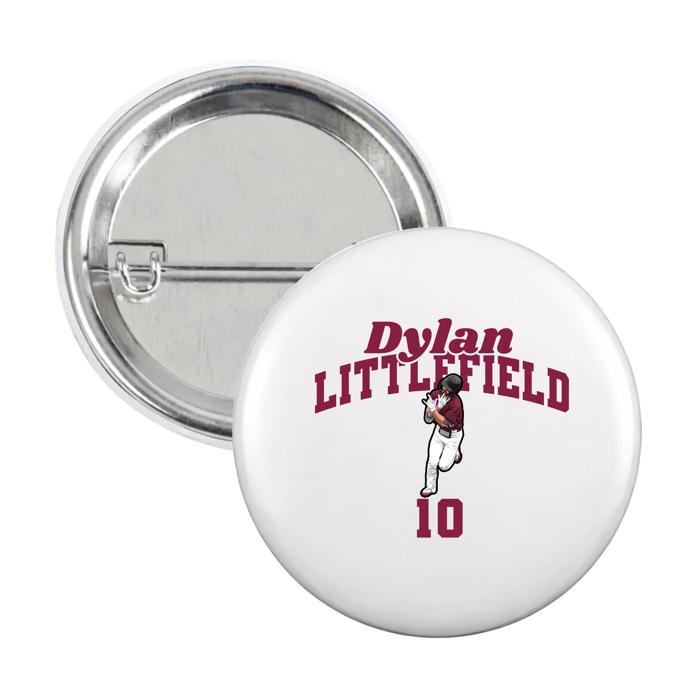 Game Day Button — Signature Arch in White