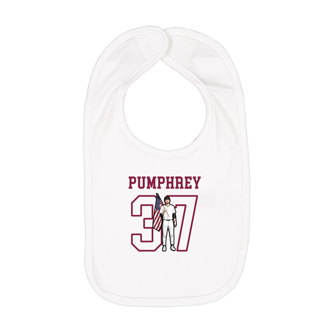 Infant Bib — Shirsey in White