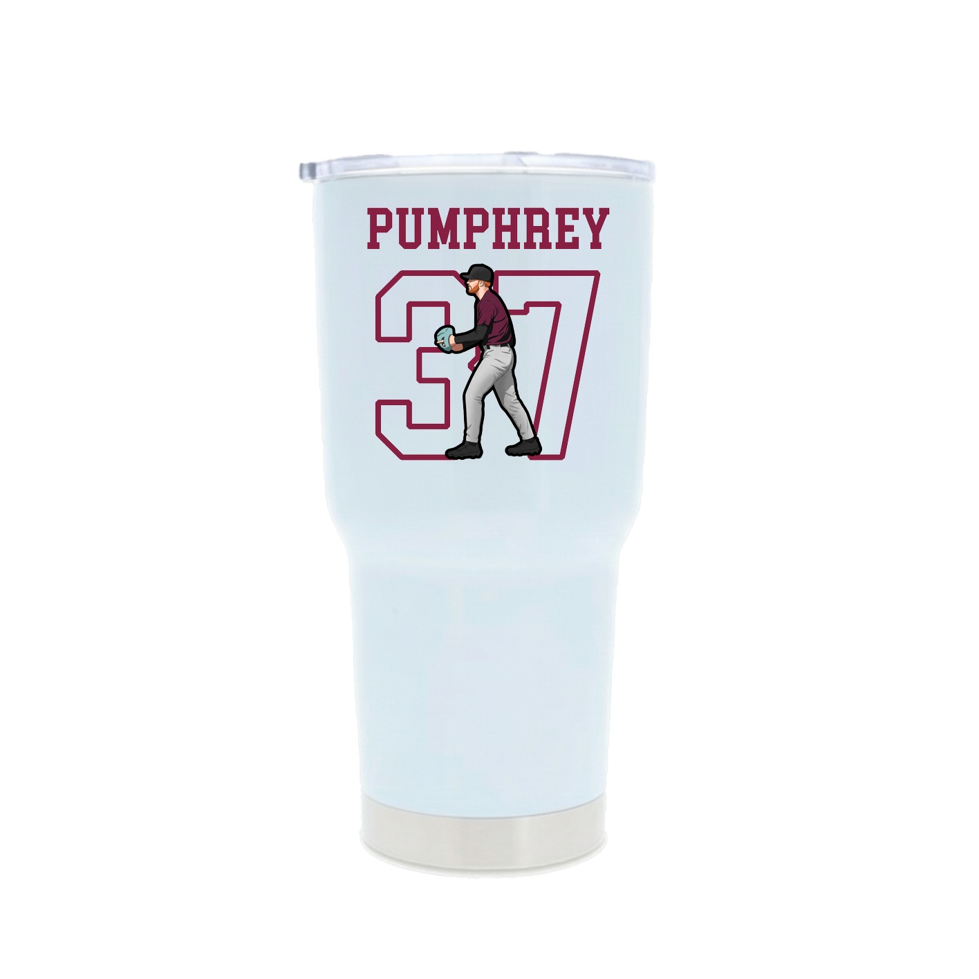 30oz Stainless Steel Tumbler — Shirsey in White