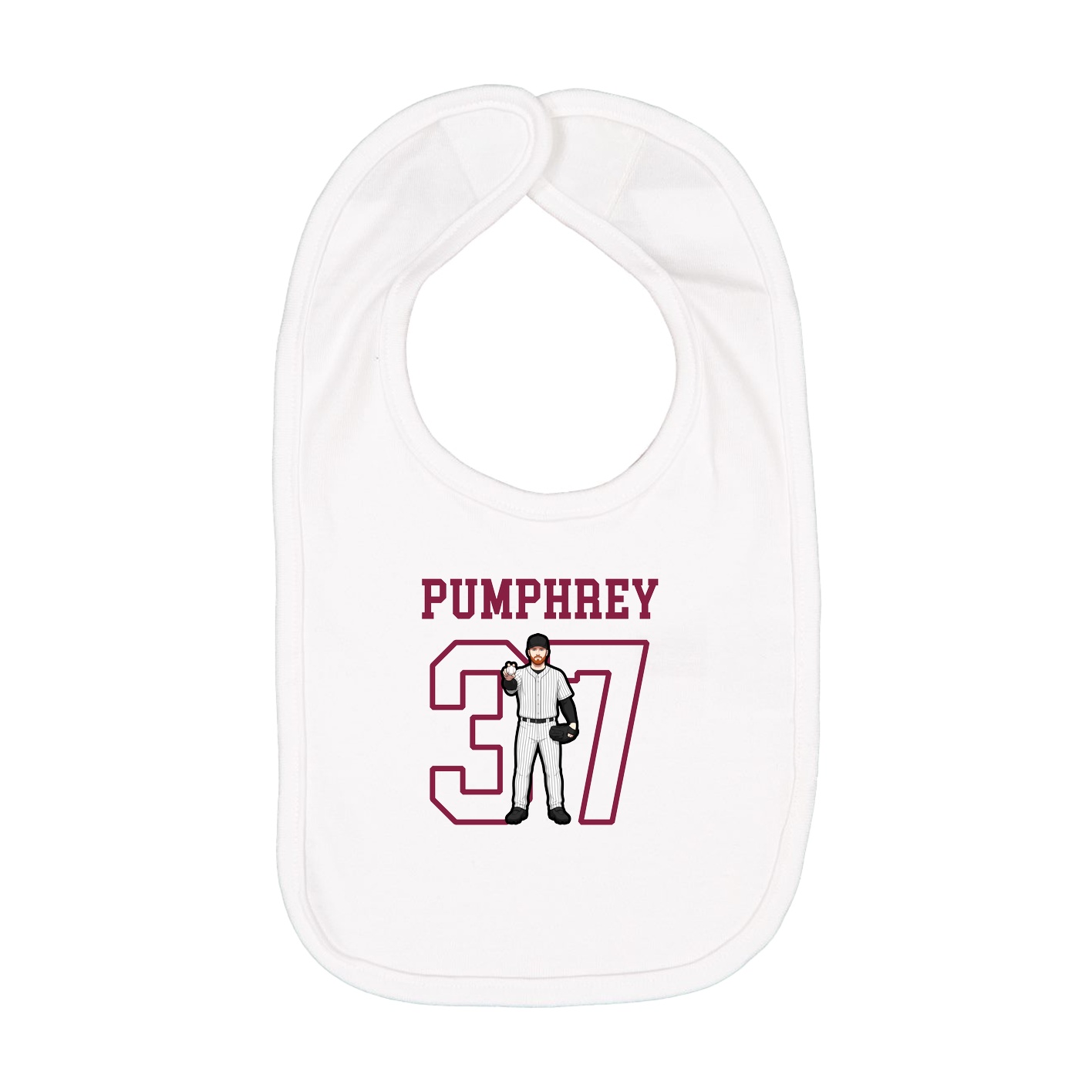 Infant Bib — Shirsey in White