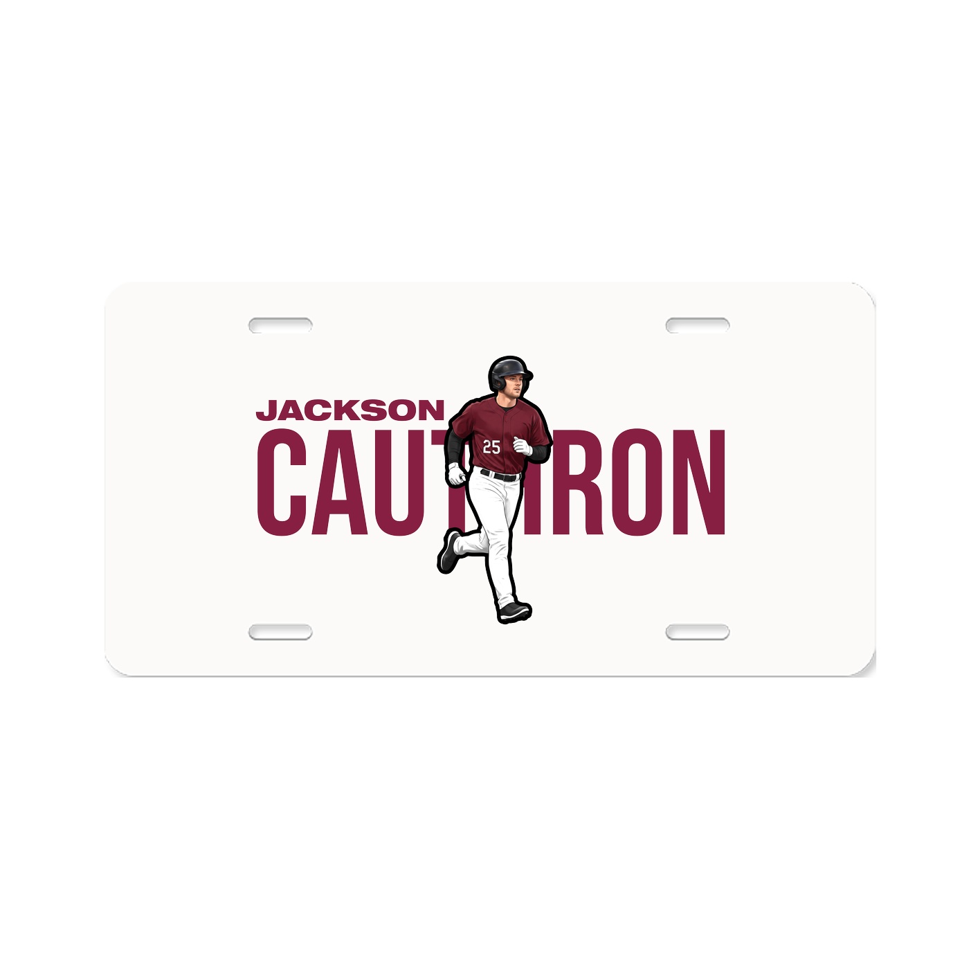 License Plate — Player Name in Classic