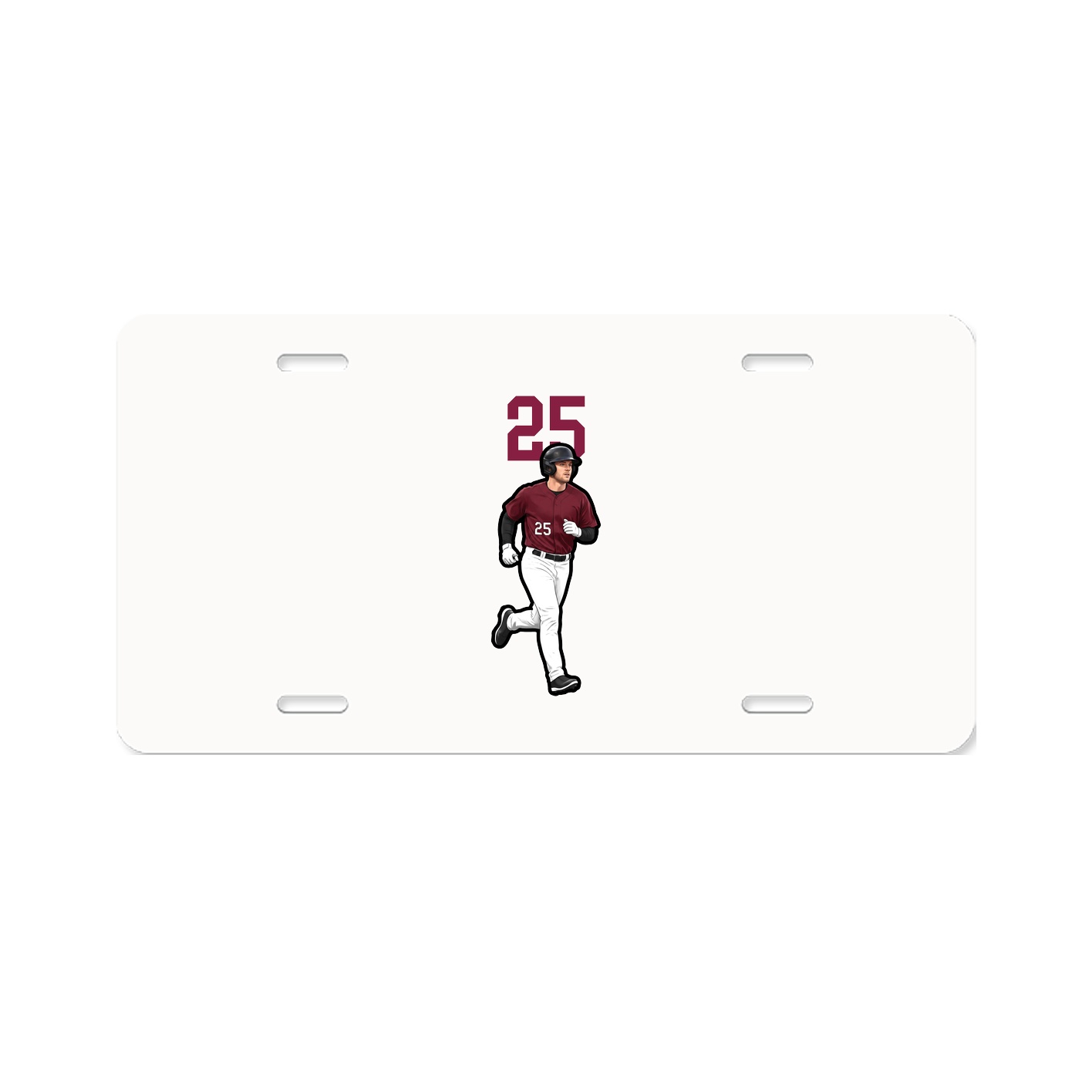 License Plate — Number Top in Classic