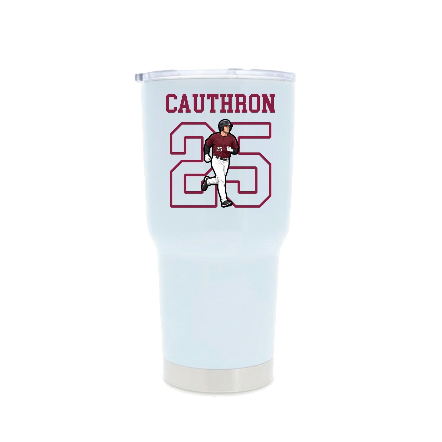 30oz Stainless Steel Tumbler — Shirsey in White