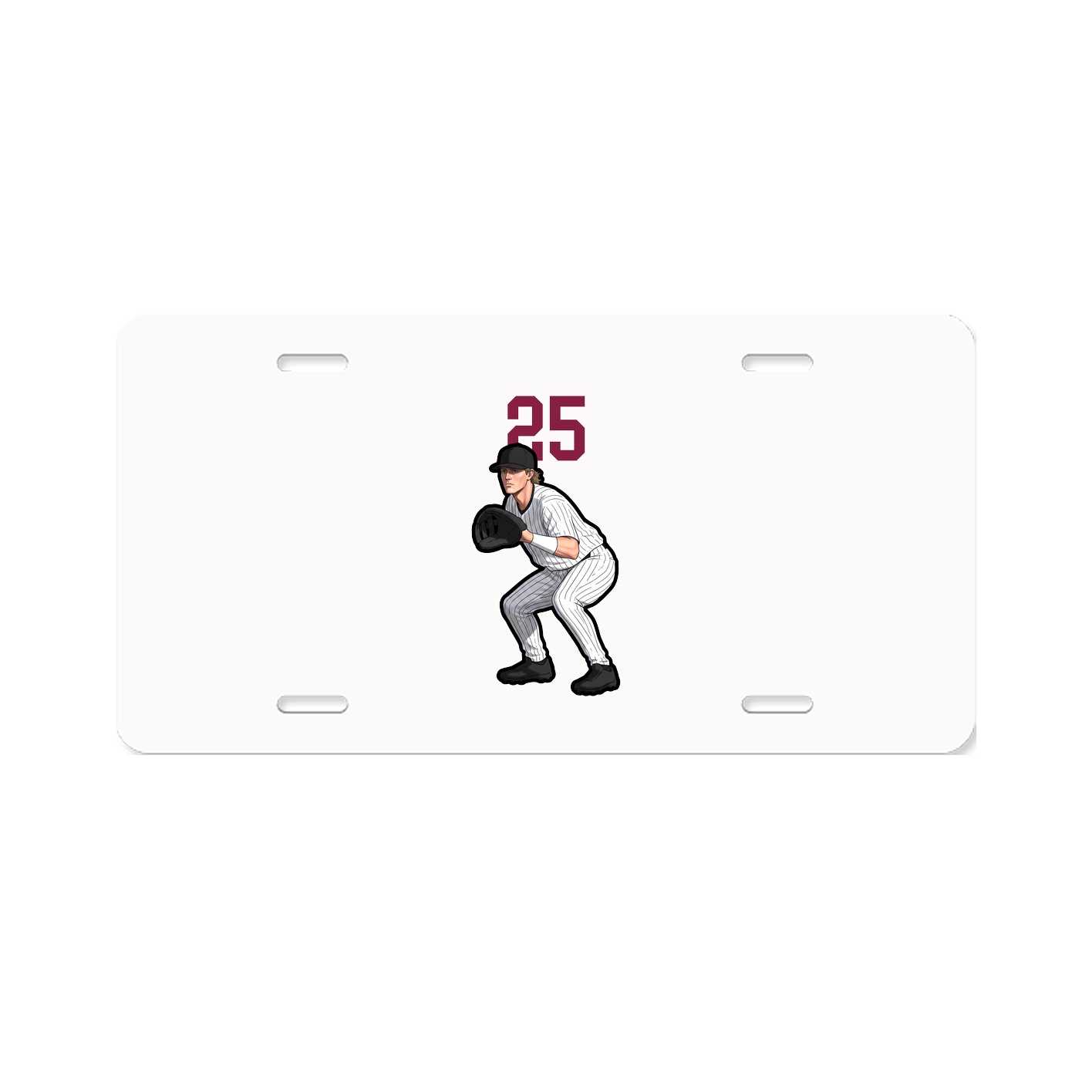 License Plate — Number Top in Classic