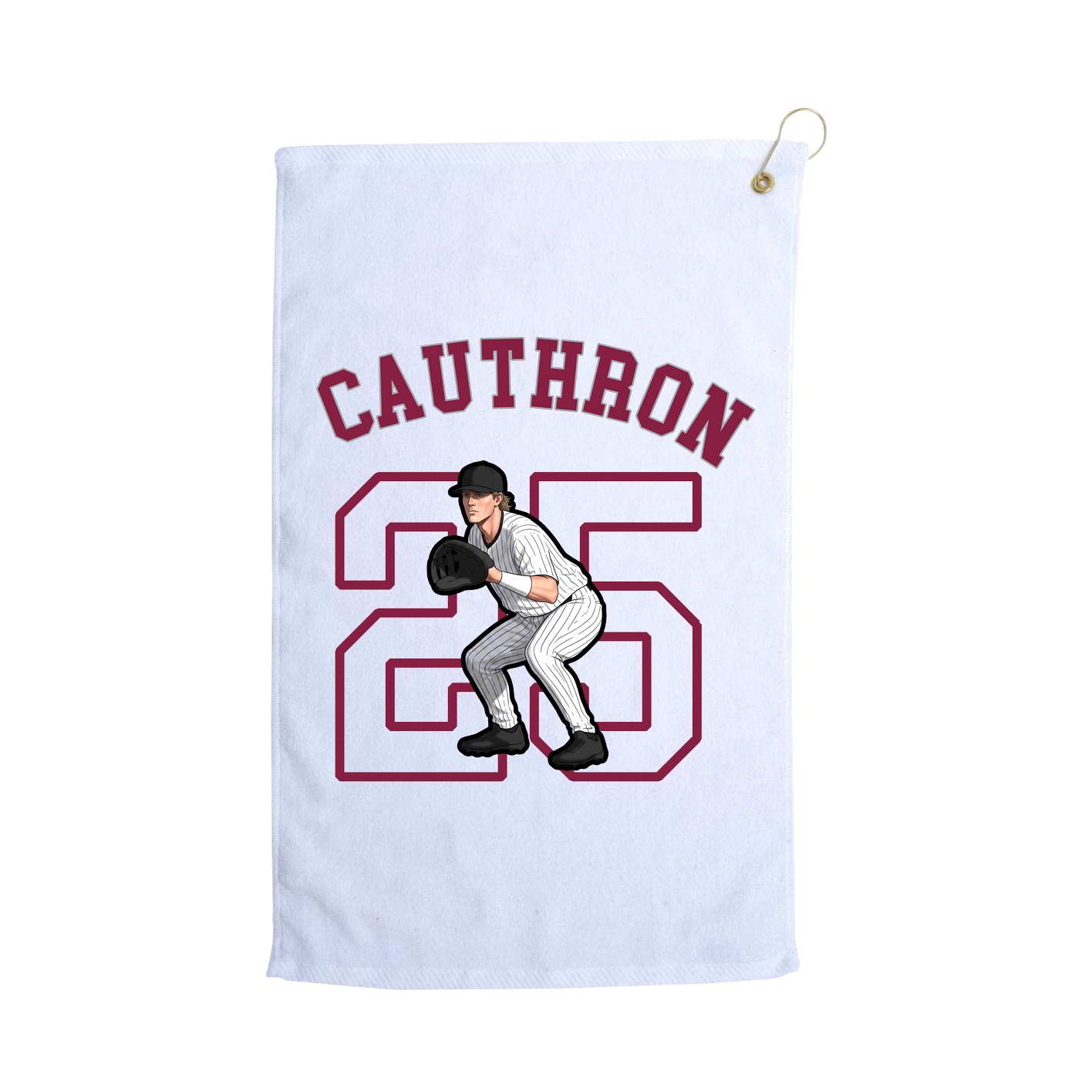 Golf Towel — Shirsey Arch in White