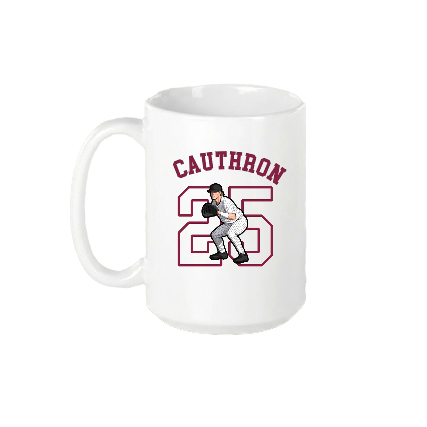 15oz Coffee Mug — Shirsey Arch in White