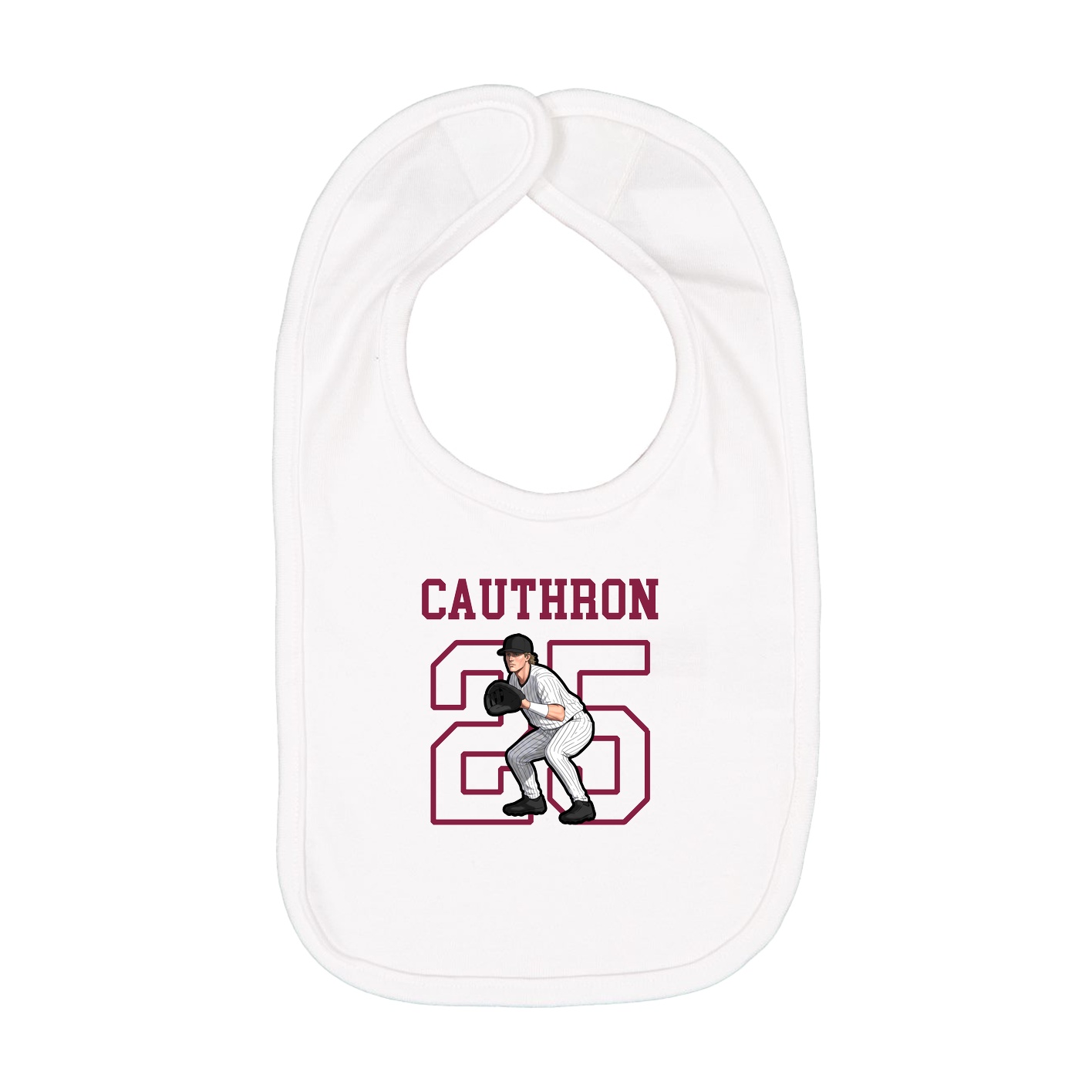 Infant Bib — Shirsey in White
