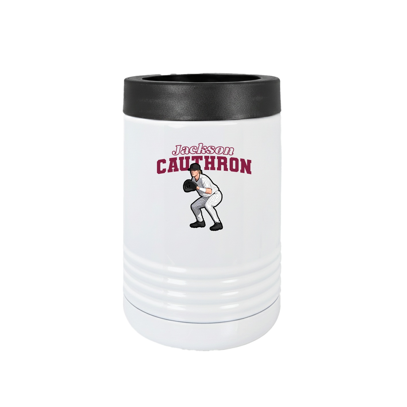 Beverage Holder — Name Arch in White