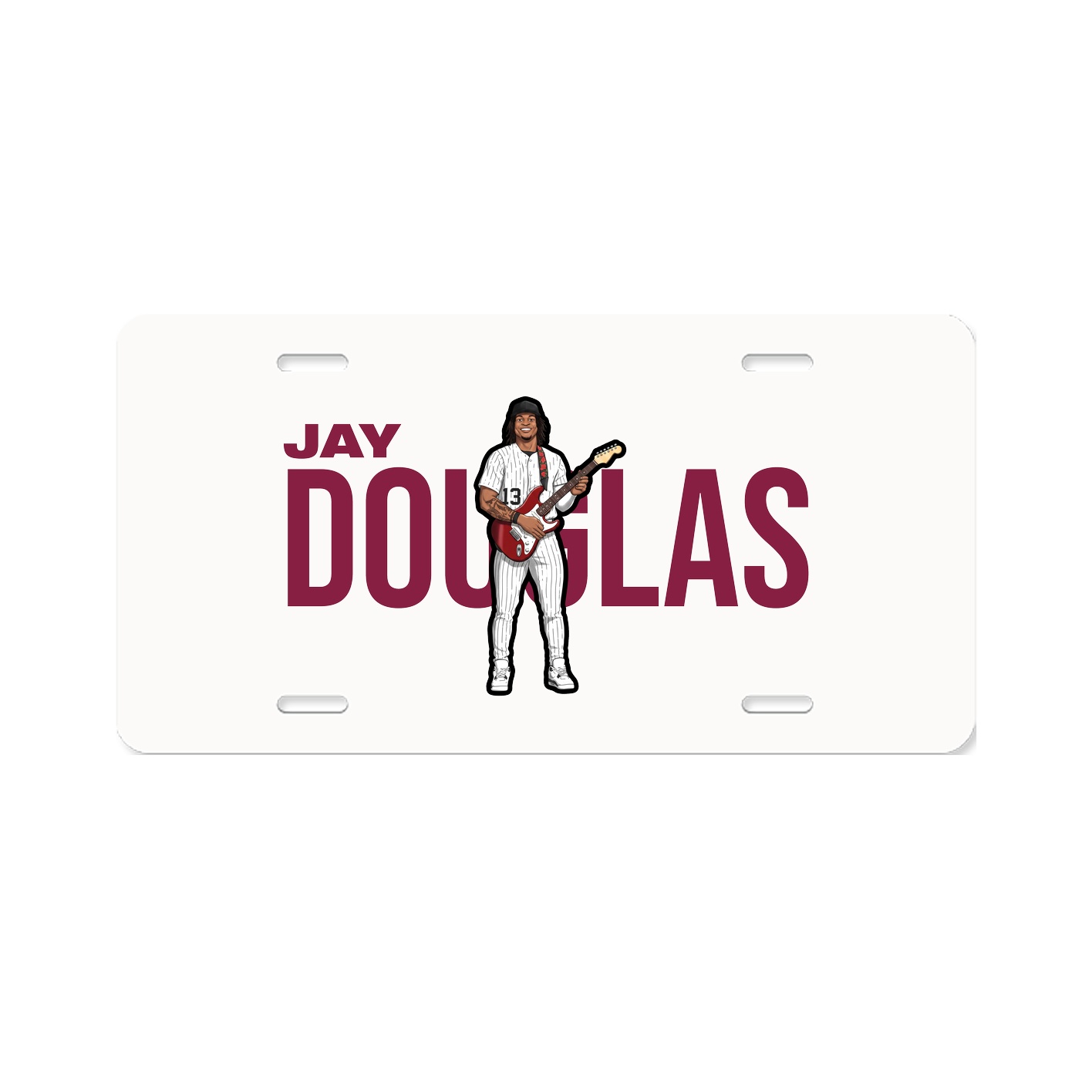 License Plate — Player Name in Classic