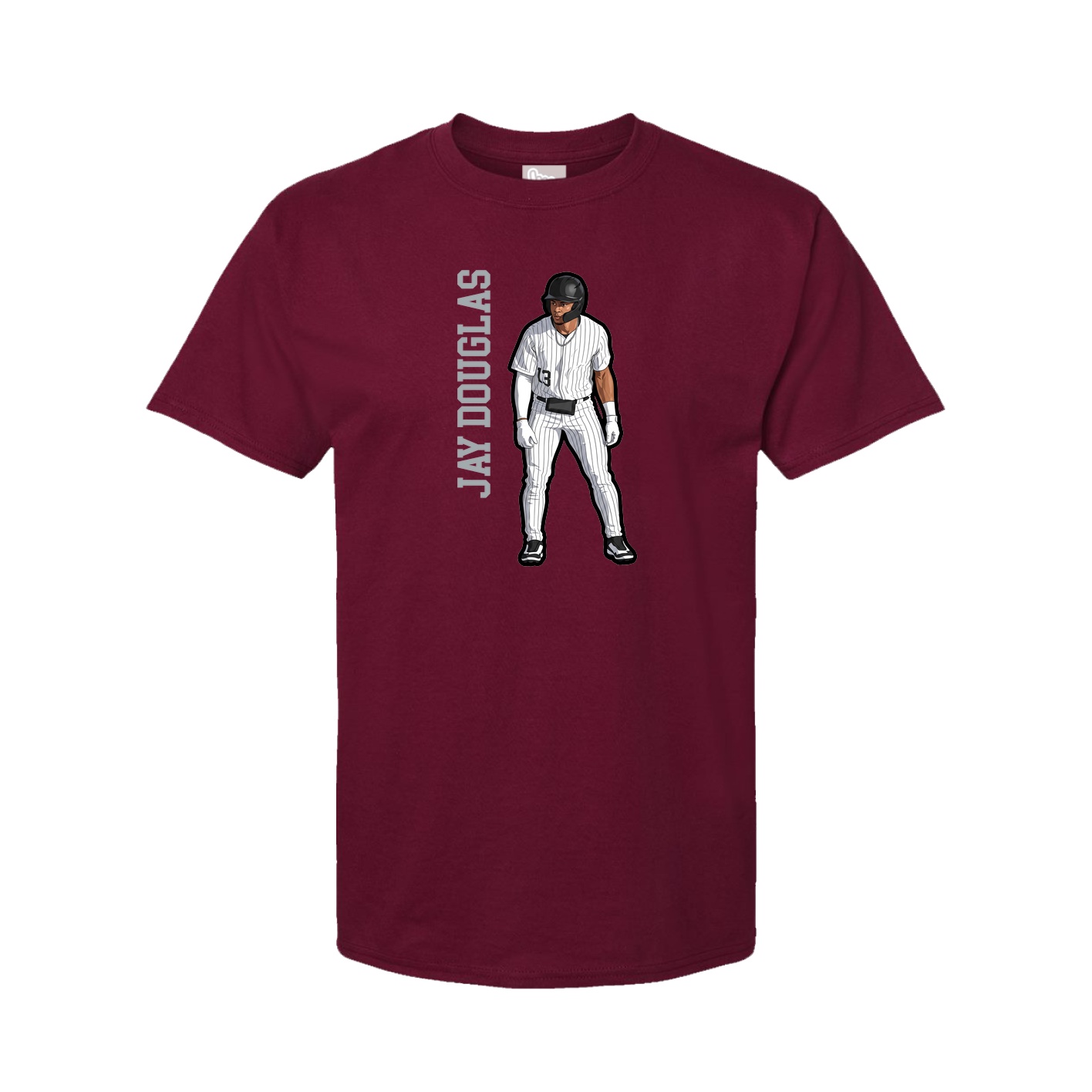 Tee — Name Vertical in Cardinal
