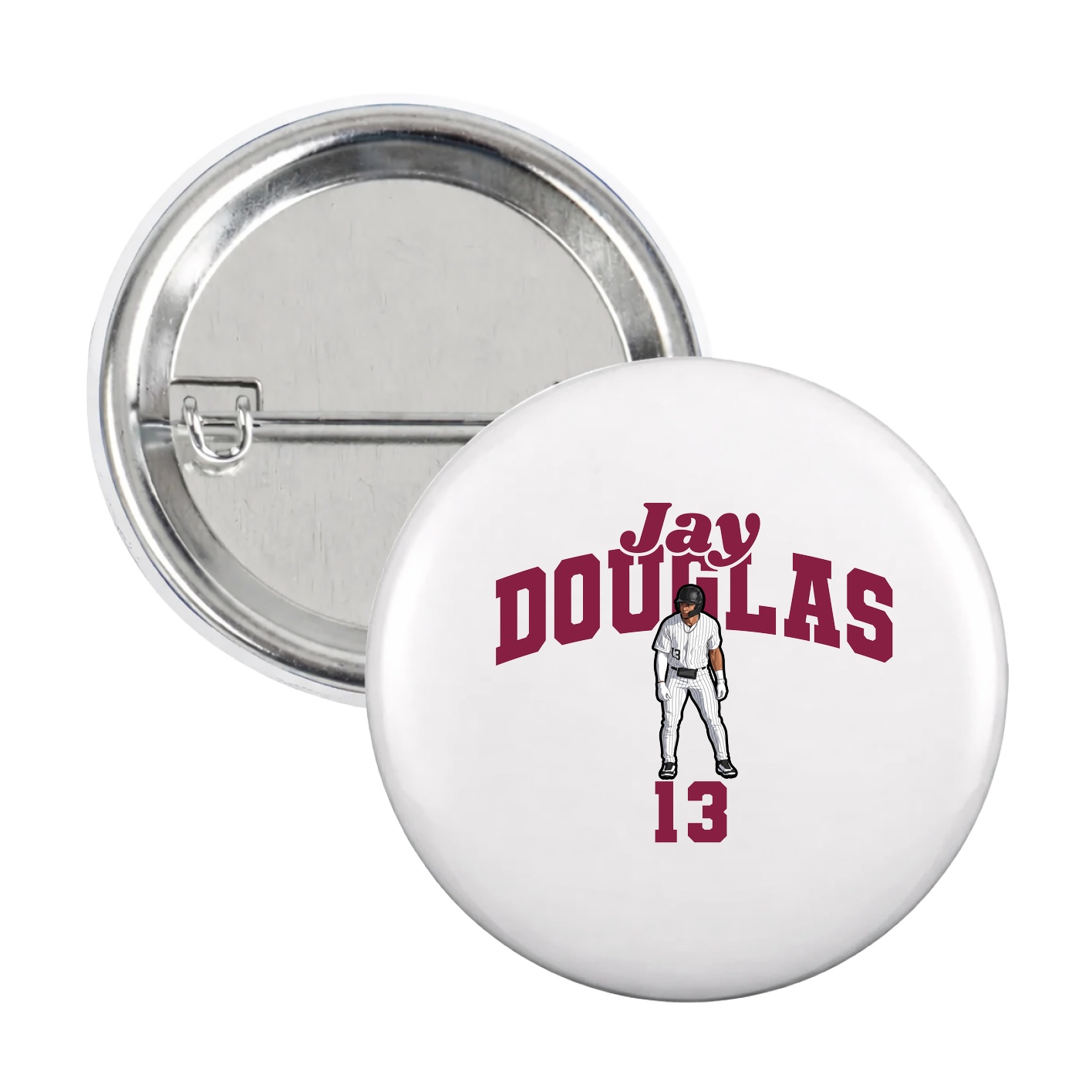 Game Day Button — Signature Arch in White