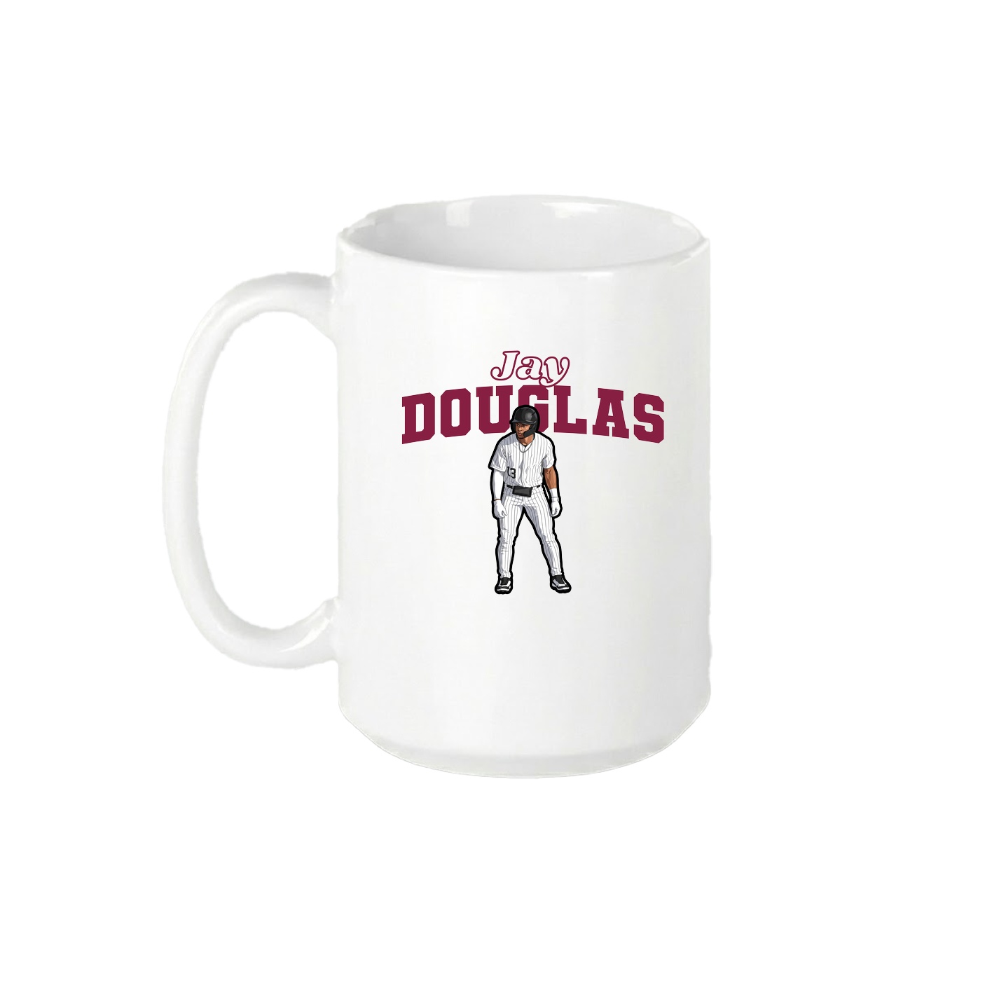 15oz Coffee Mug — Name Arch in White