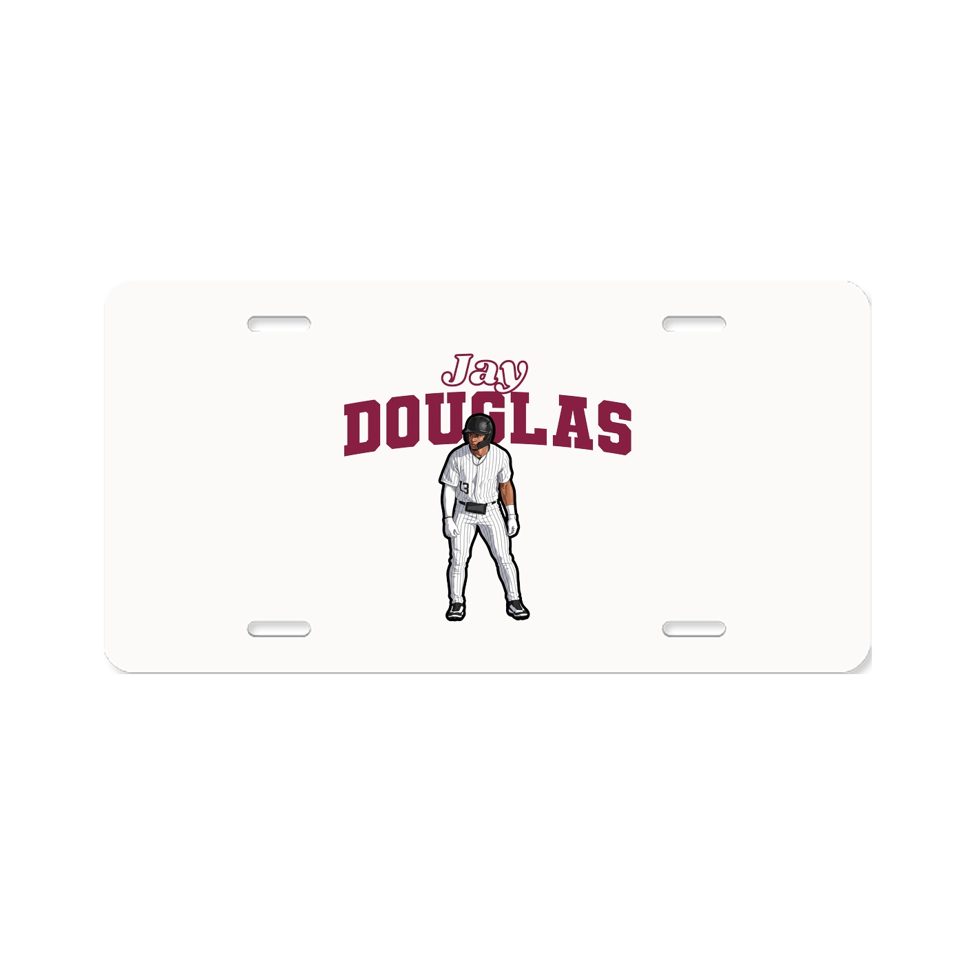 License Plate — Name Arch in Classic