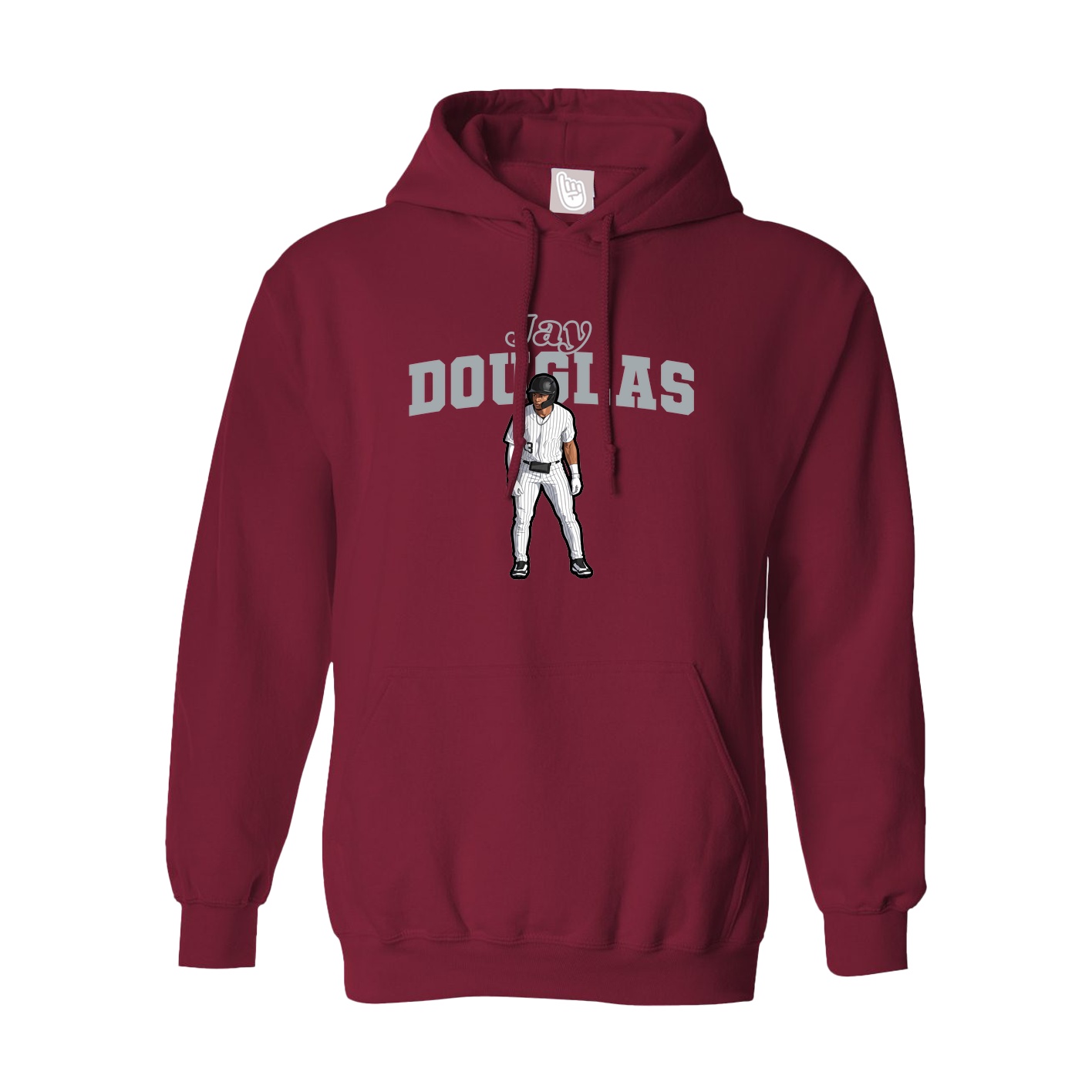 Hoodie — Name Arch in Cardinal
