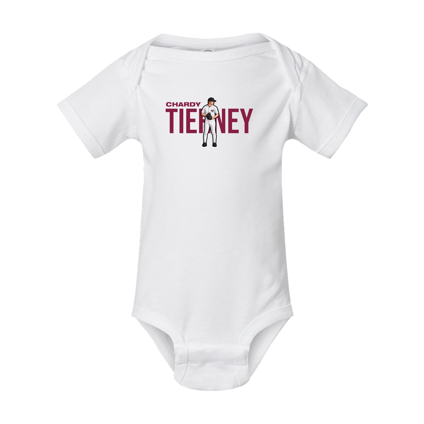 Baby Onesie — Player Name in White