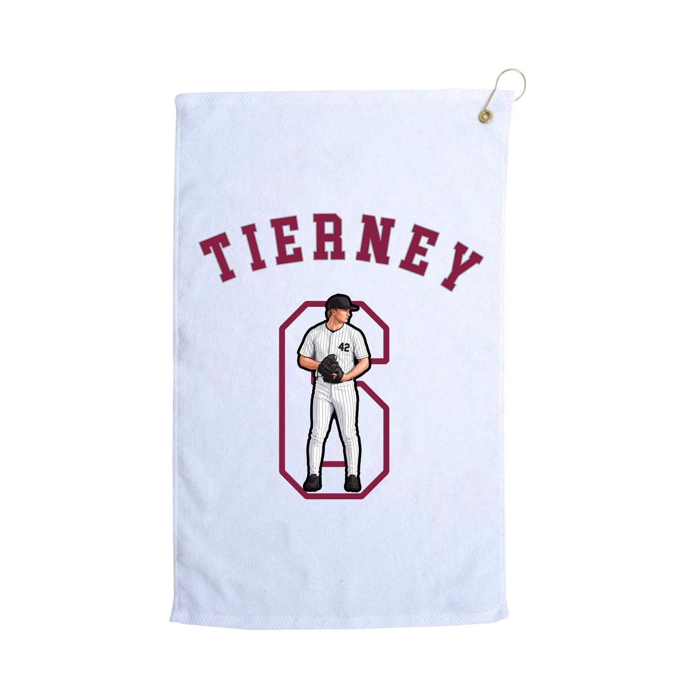 Golf Towel — Shirsey Arch in White