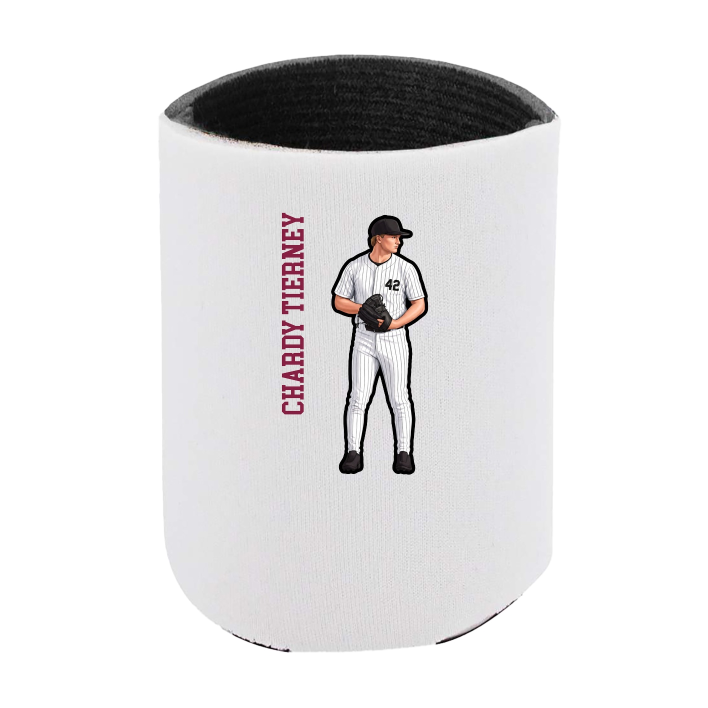 Can Holder — Name Vertical in White