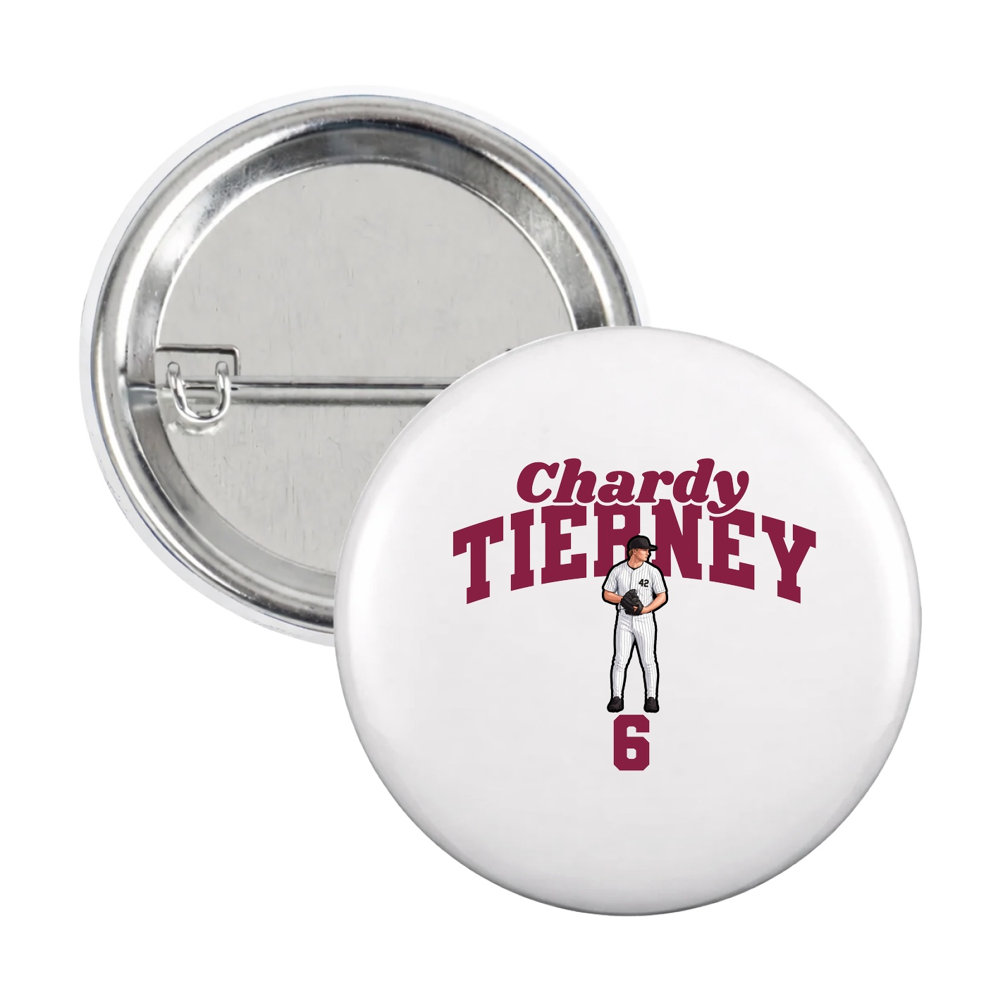 Game Day Button — Signature Arch in White