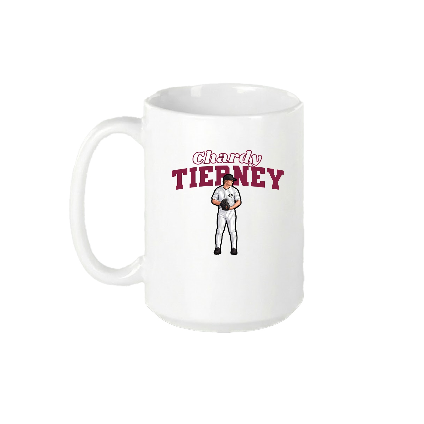 15oz Coffee Mug — Name Arch in White
