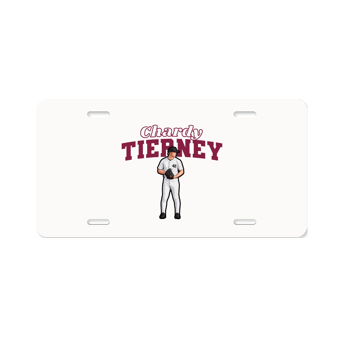 License Plate — Name Arch in Classic
