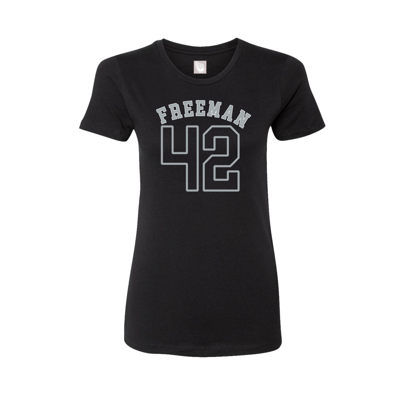 Fitted Women's Tee — Shirsey Arch in Black