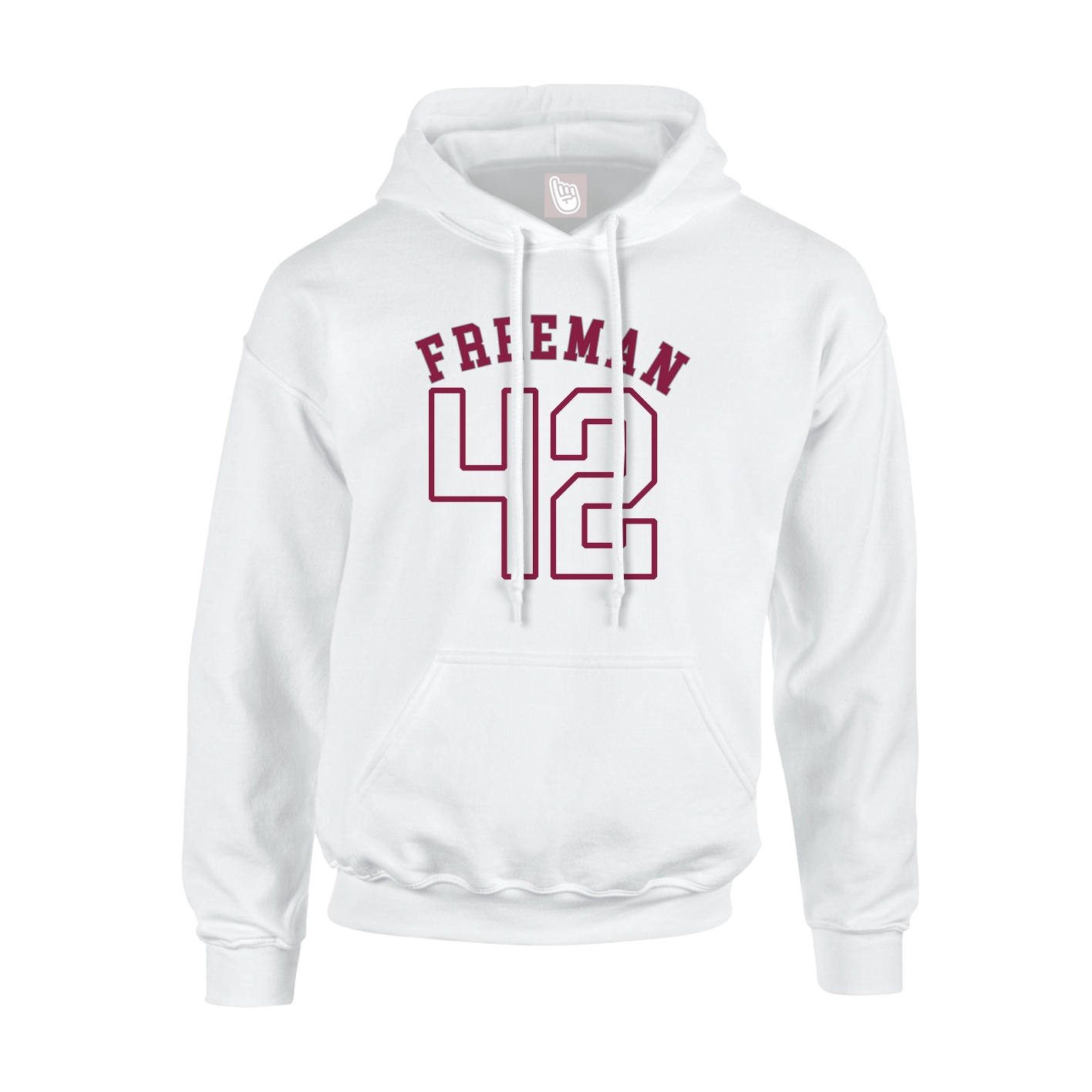Youth Hoodie — Shirsey Arch in White