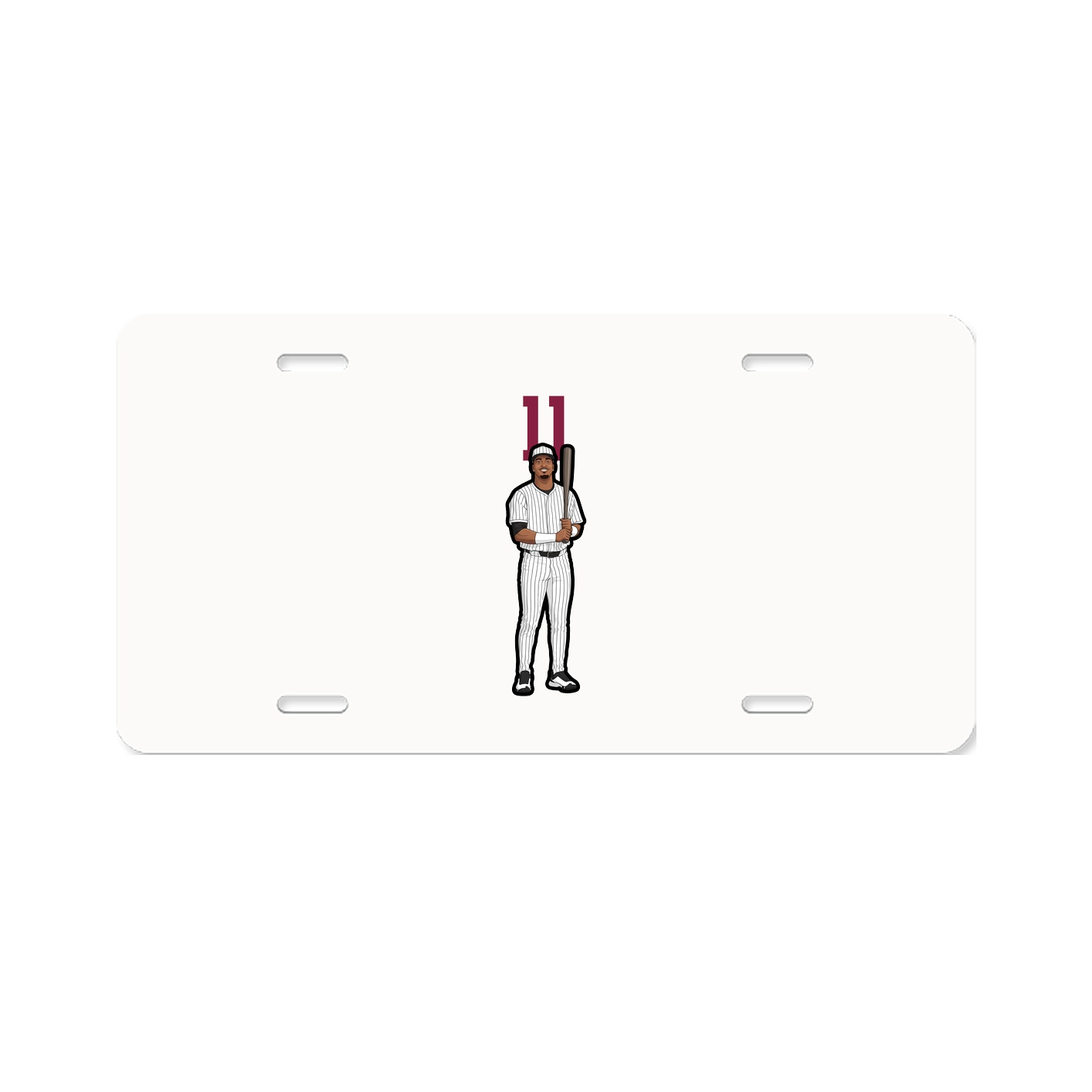 License Plate — Number Top in Classic