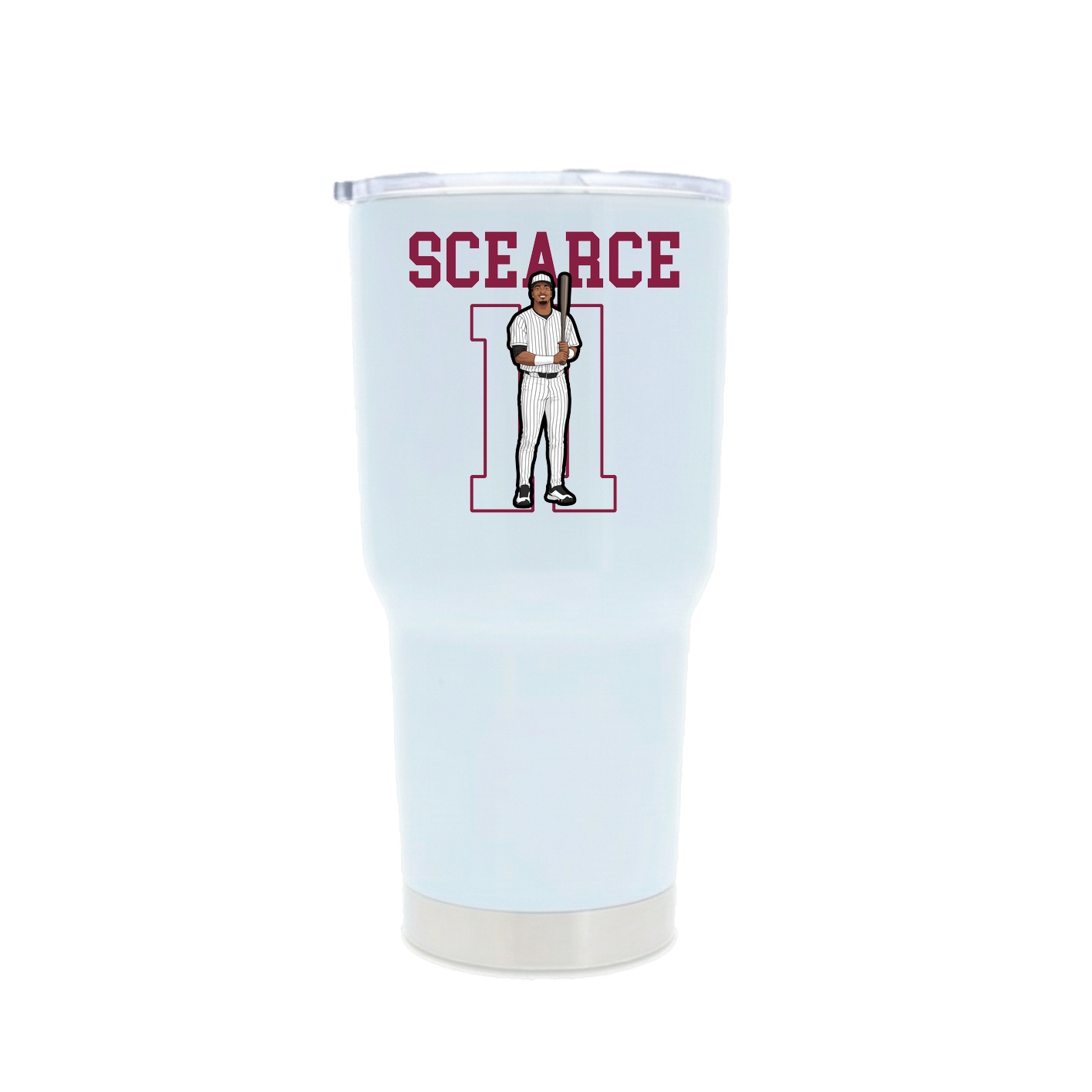 30oz Stainless Steel Tumbler — Shirsey in White