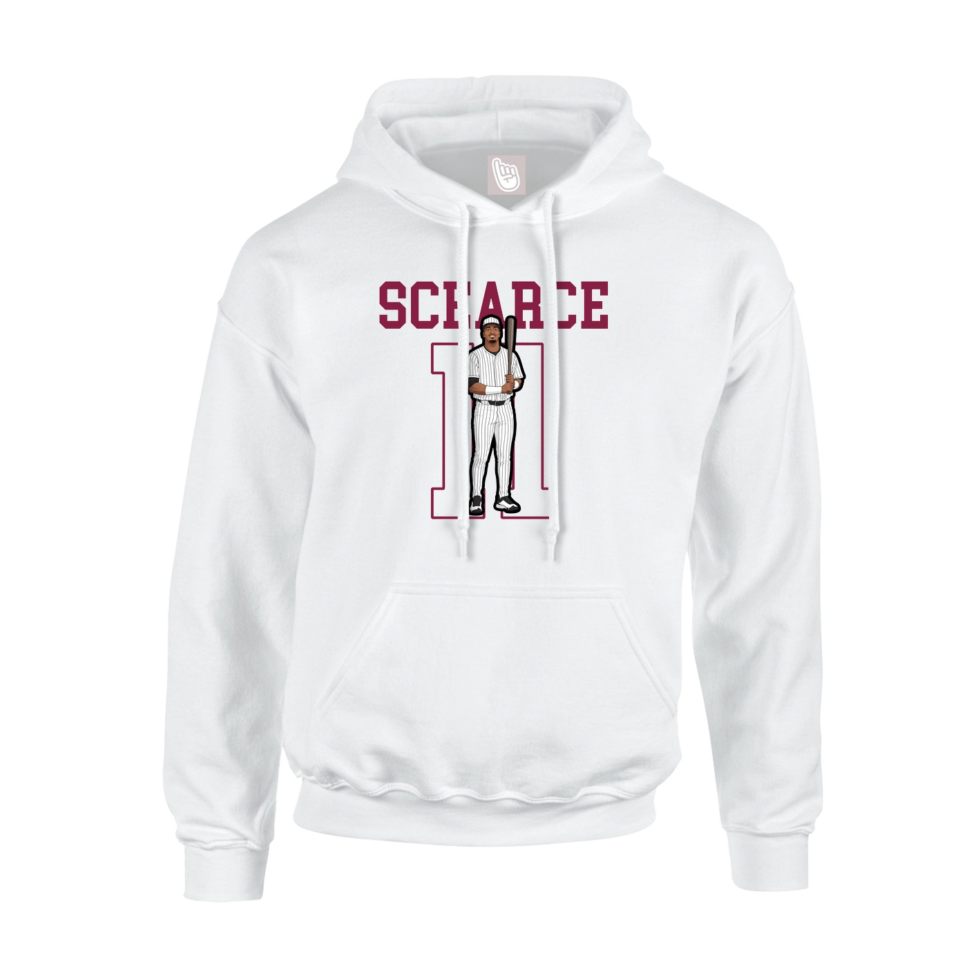 Hoodie — Shirsey in White