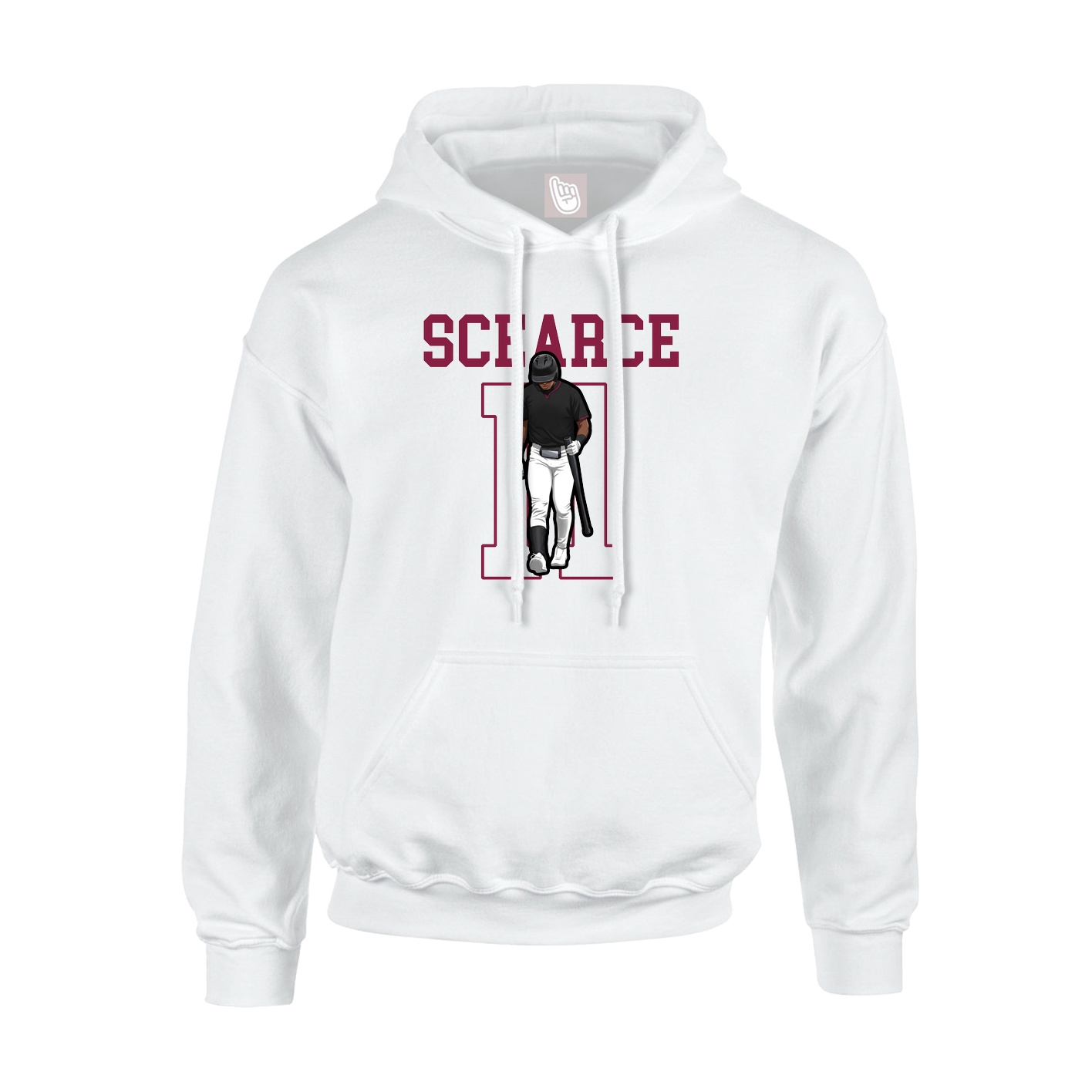 Hoodie — Shirsey in White