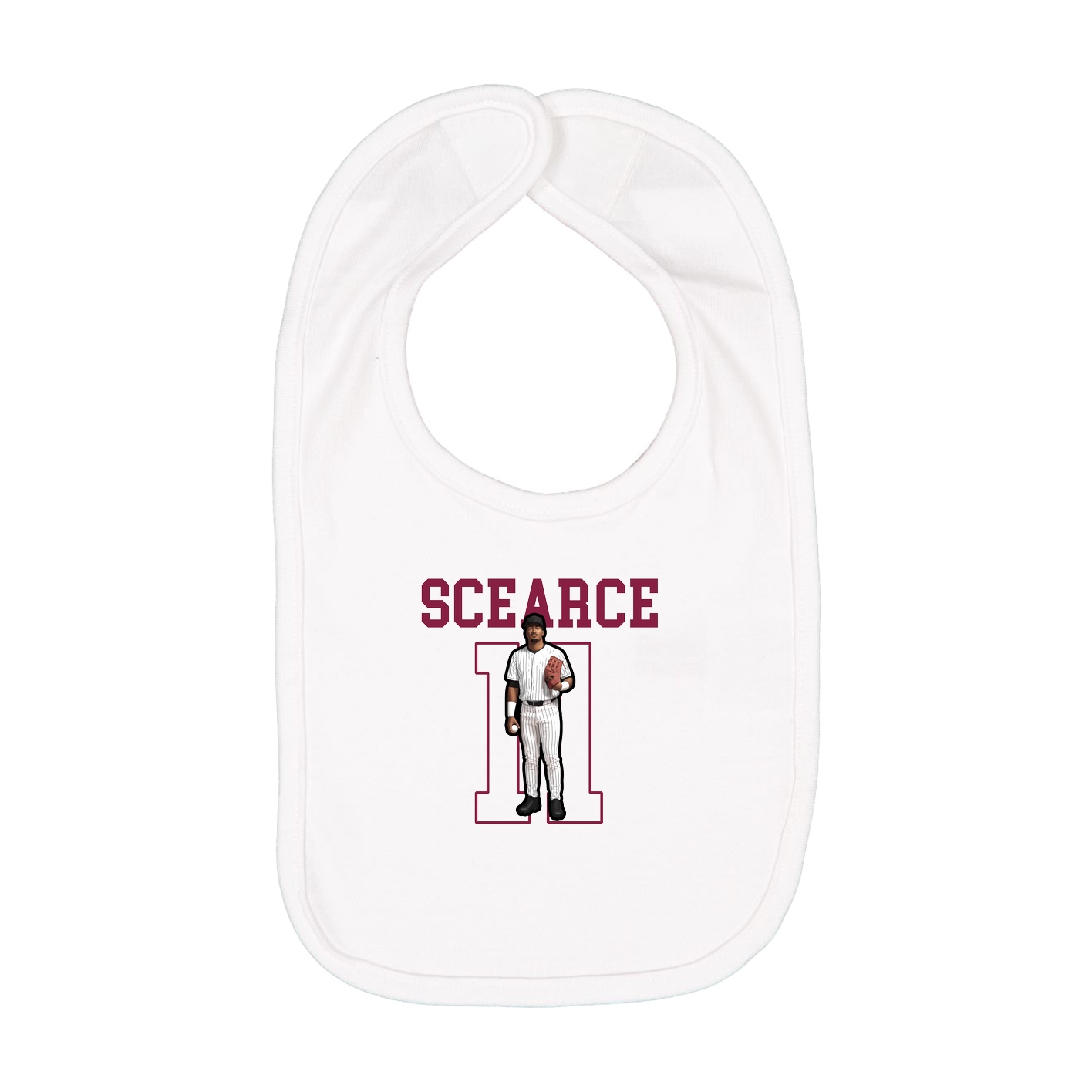 Infant Bib — Shirsey in White