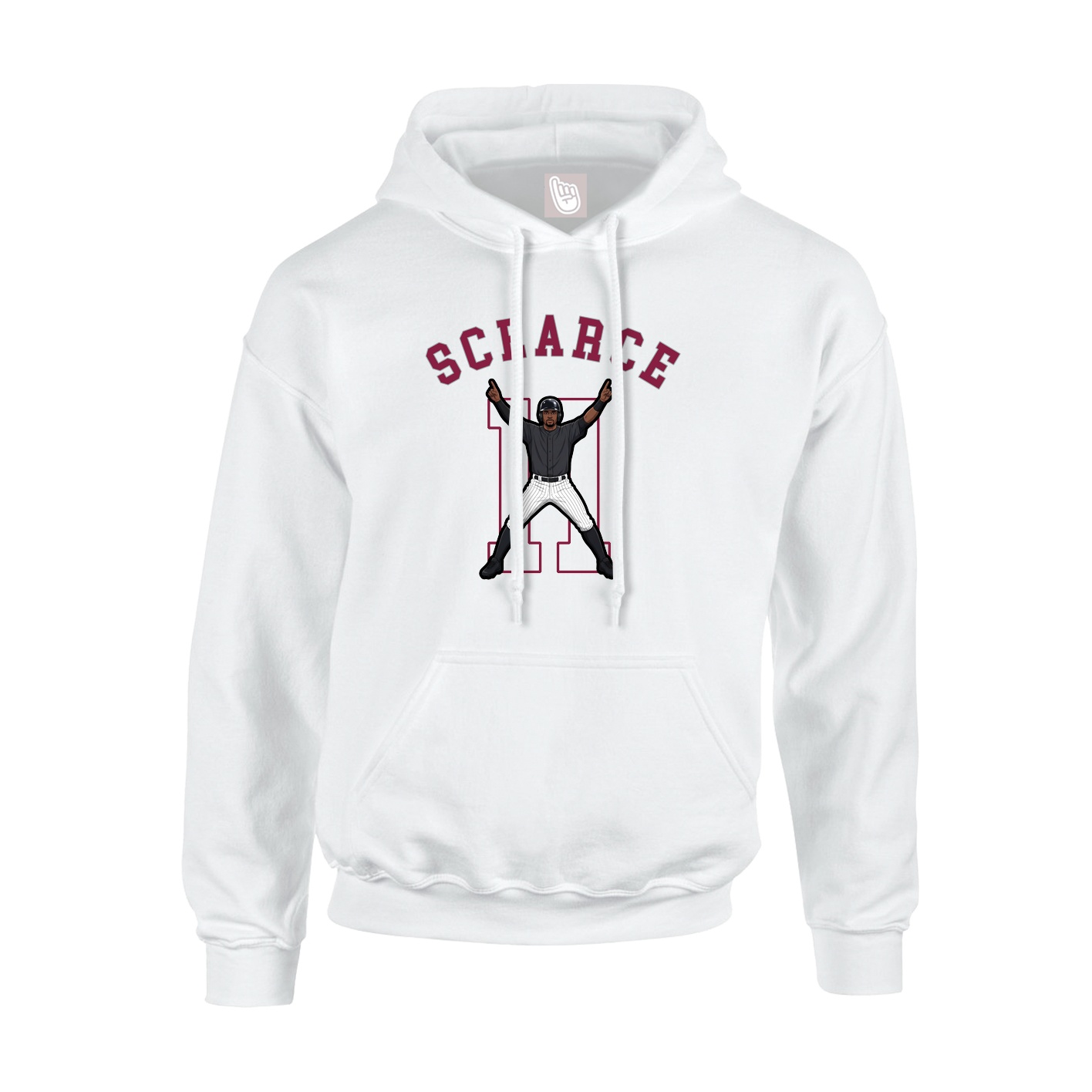 Youth Hoodie — Shirsey Arch in White