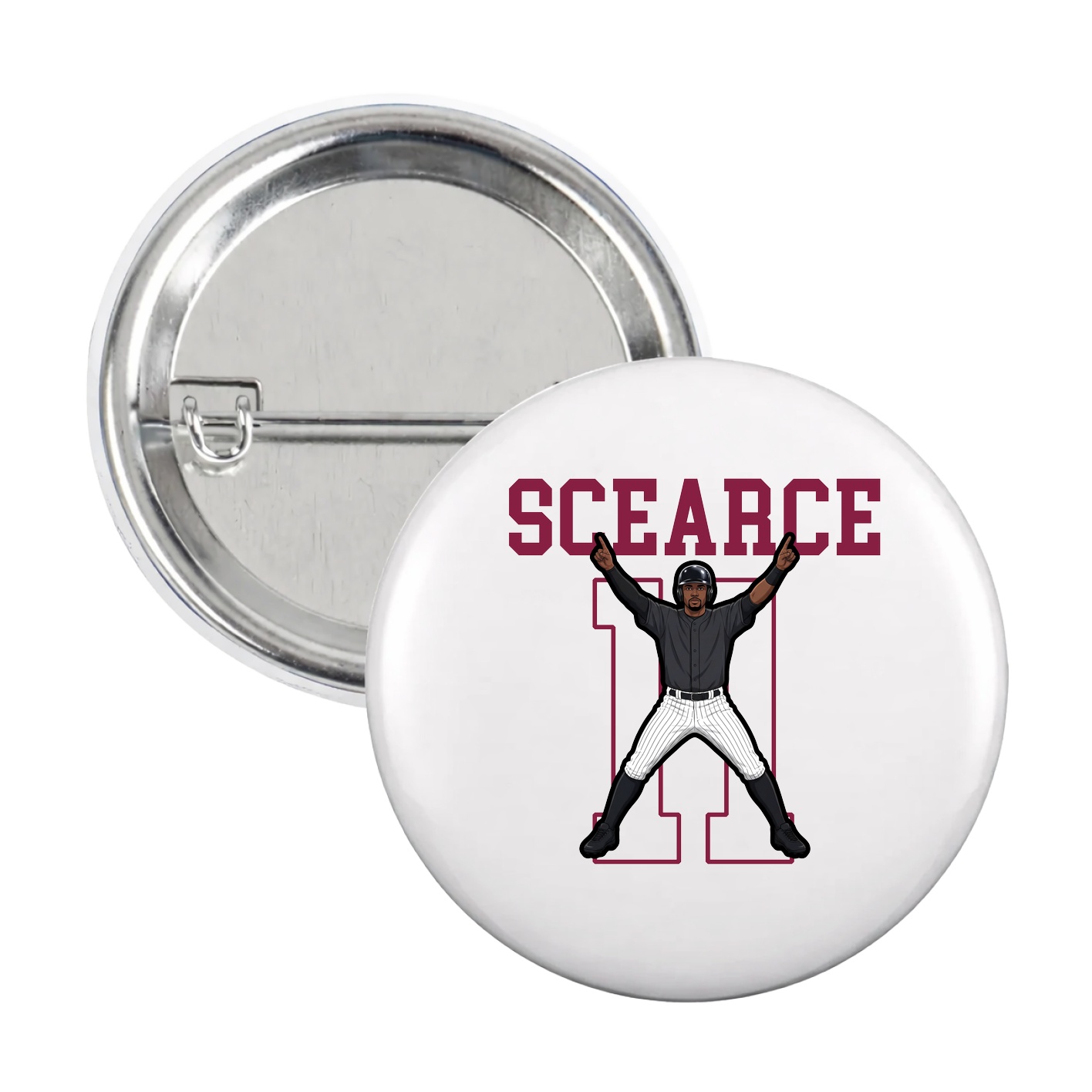 Game Day Button — Shirsey in White