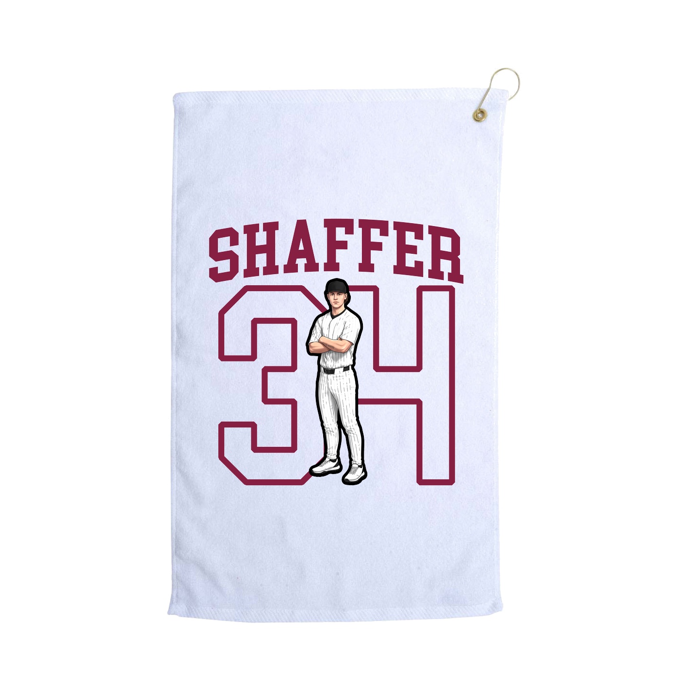 Golf Towel — Shirsey in White
