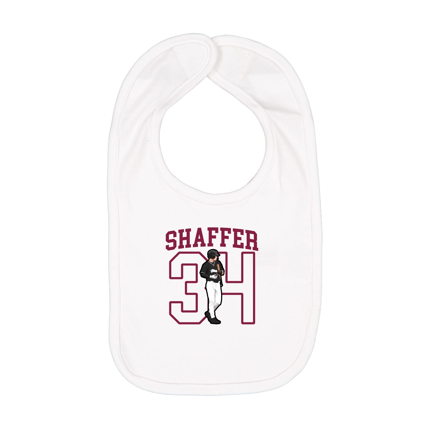 Infant Bib — Shirsey in White