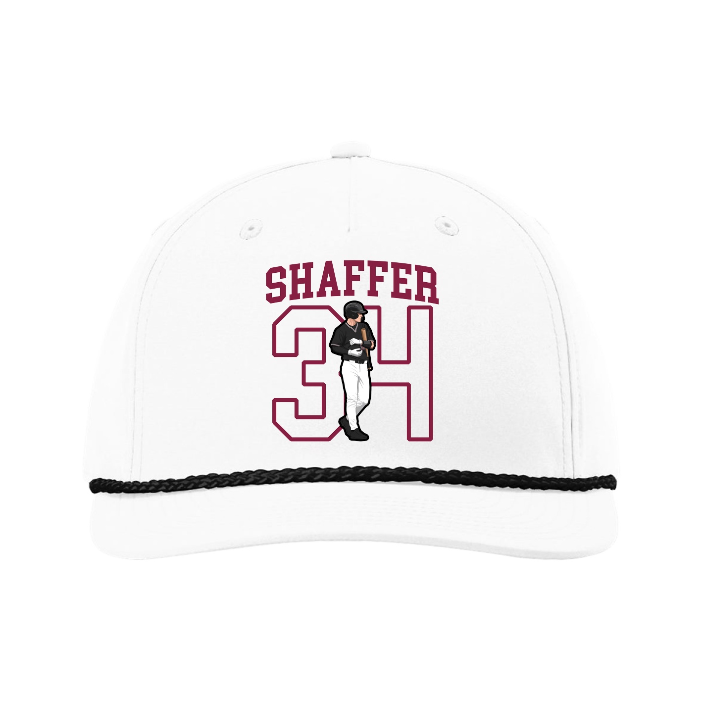 Five-Panel Classic Rope Cap — Shirsey in White