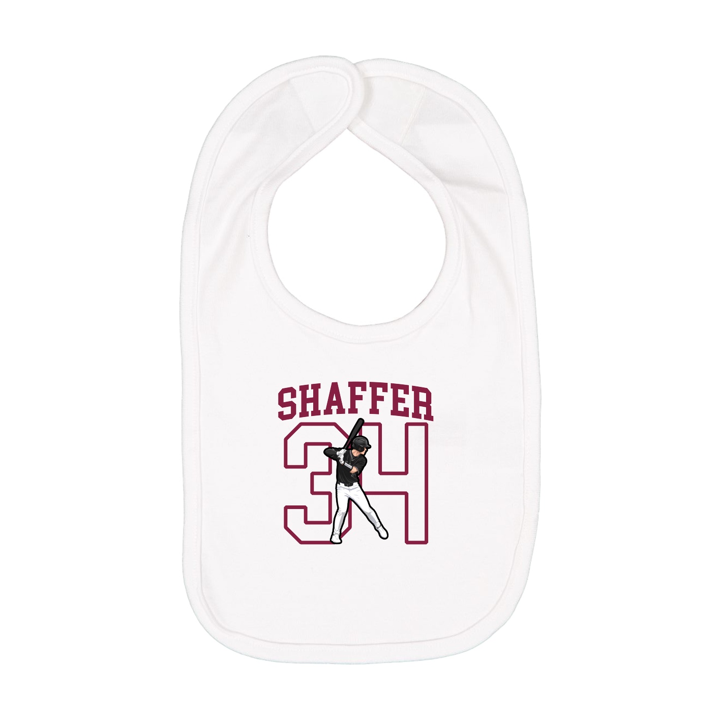 Infant Bib — Shirsey in White