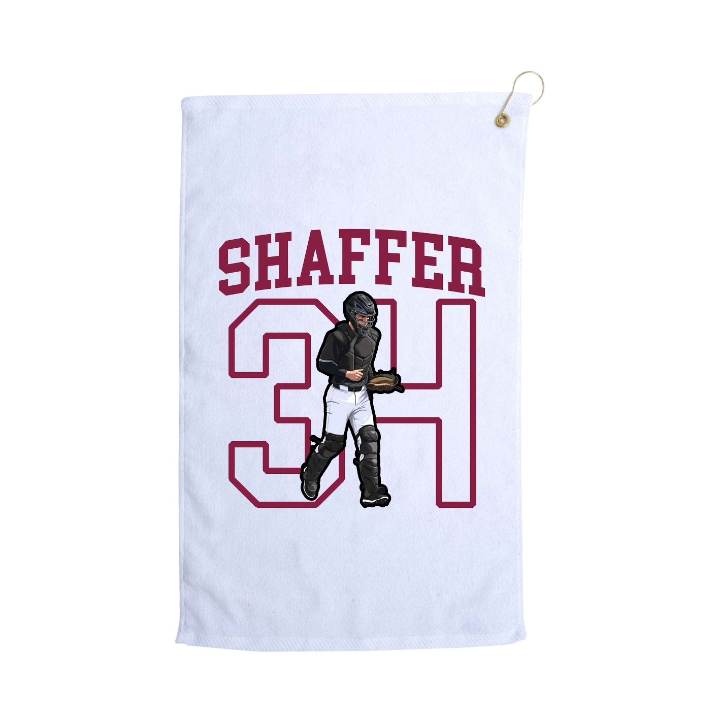 Golf Towel — Shirsey in White