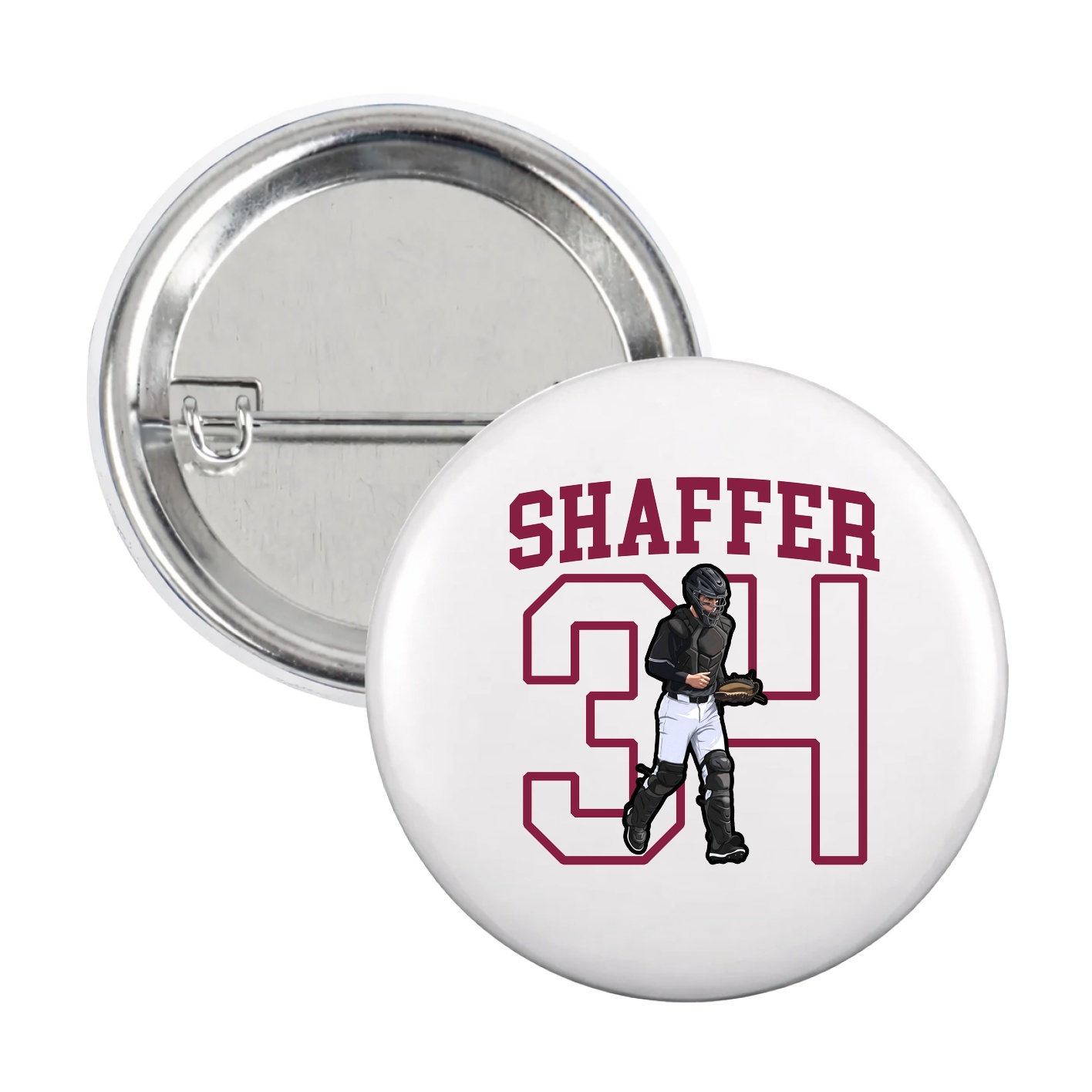Game Day Button — Shirsey in White