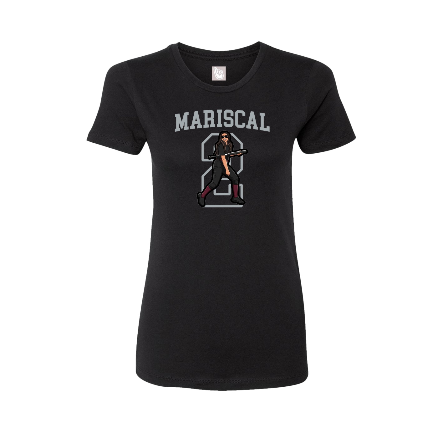 Fitted Women's Tee — Shirsey in Black