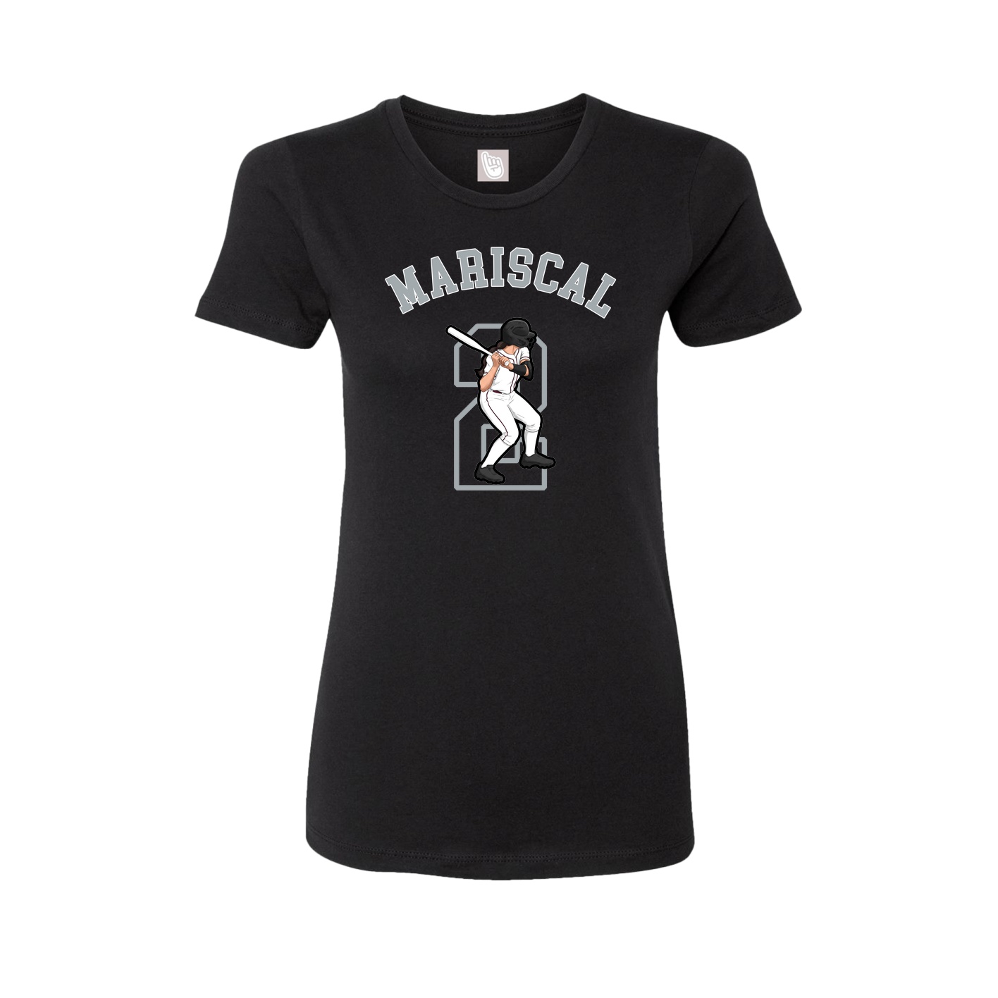 Fitted Women's Tee — Shirsey Arch in Black