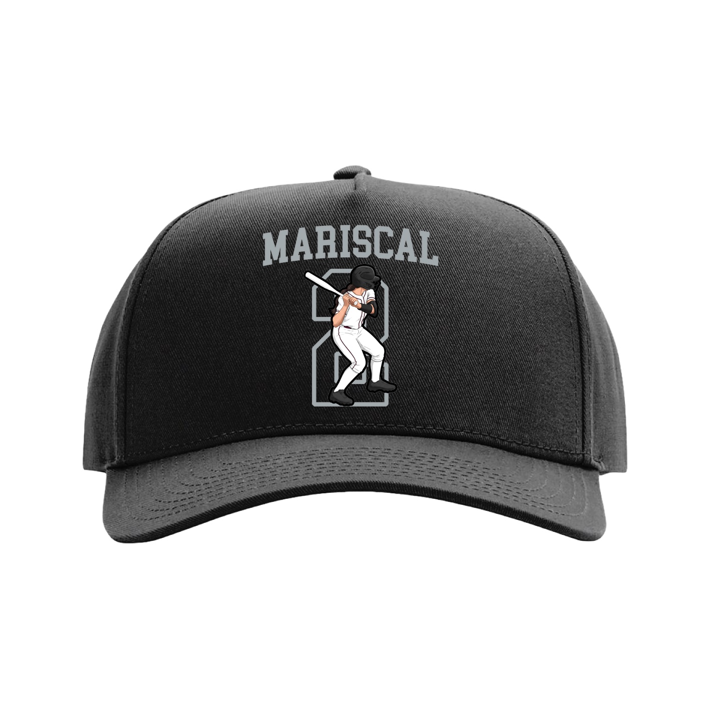 Full Fabric Five-Panel Champ Cap — Shirsey in Black