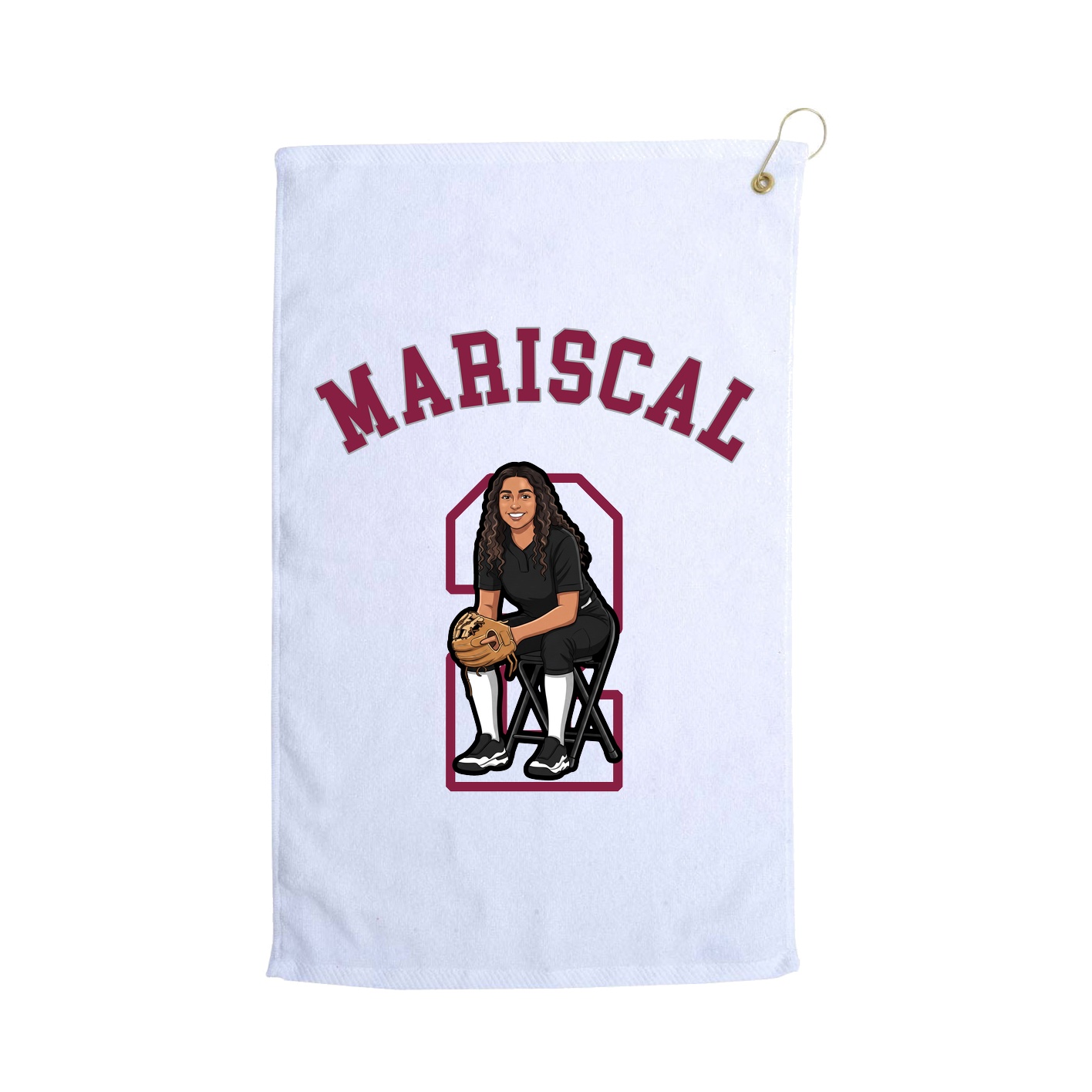 Golf Towel — Shirsey Arch in White