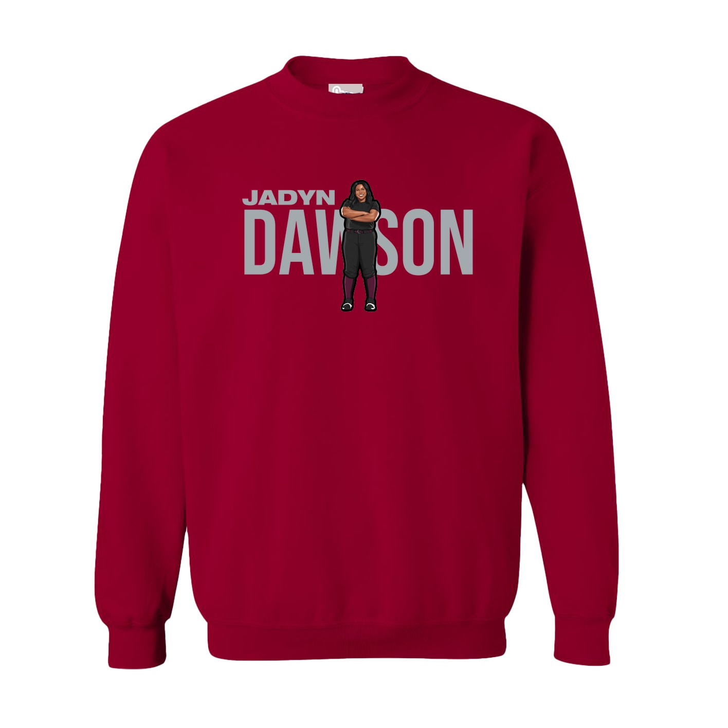 Fleece Crew — Player Name in Cardinal